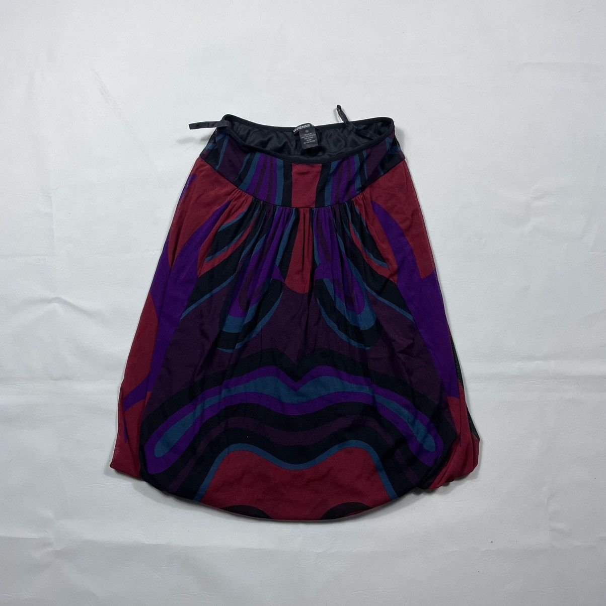 VIVIENNE TAM PRINTED MESH SKIRT