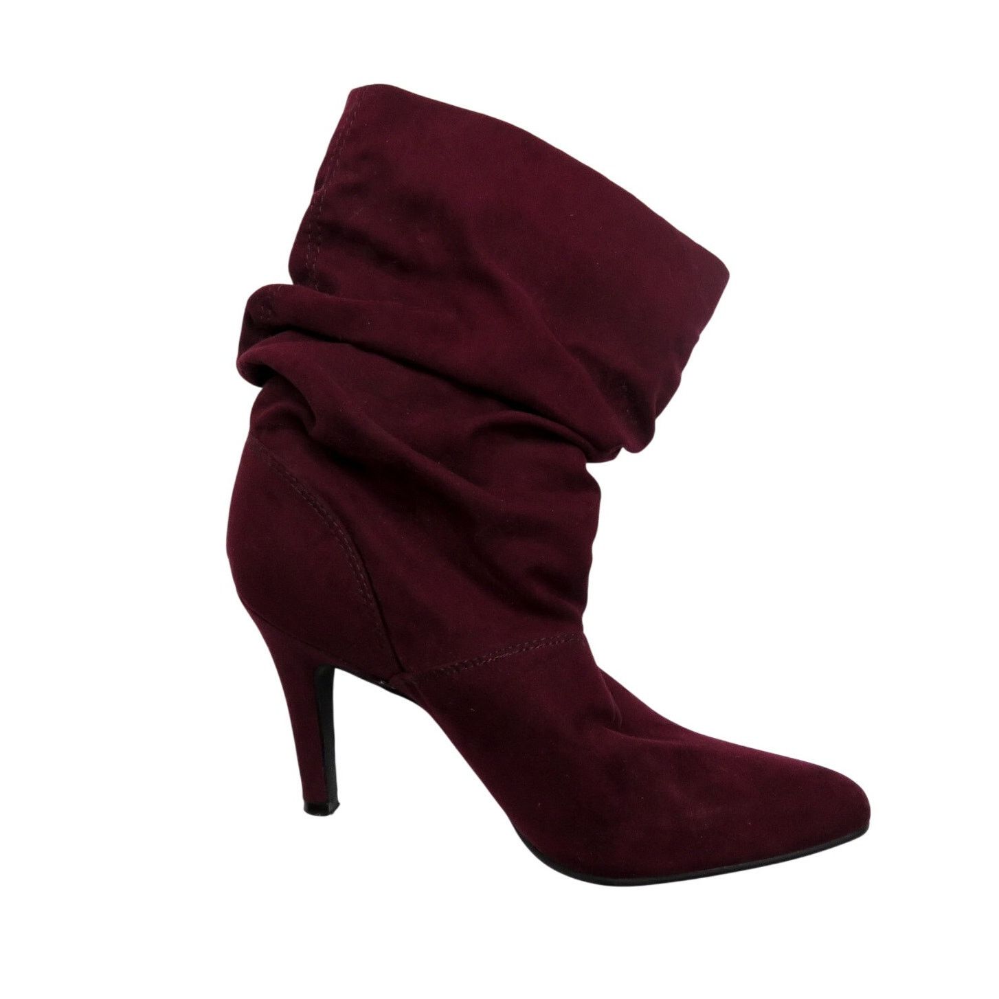 Other Style & Co. Adelay Faux Suede Mid-Calf Booties Maroon 7.5 Size US 7.5 / IT 37.5 - 2 Thumbnail
