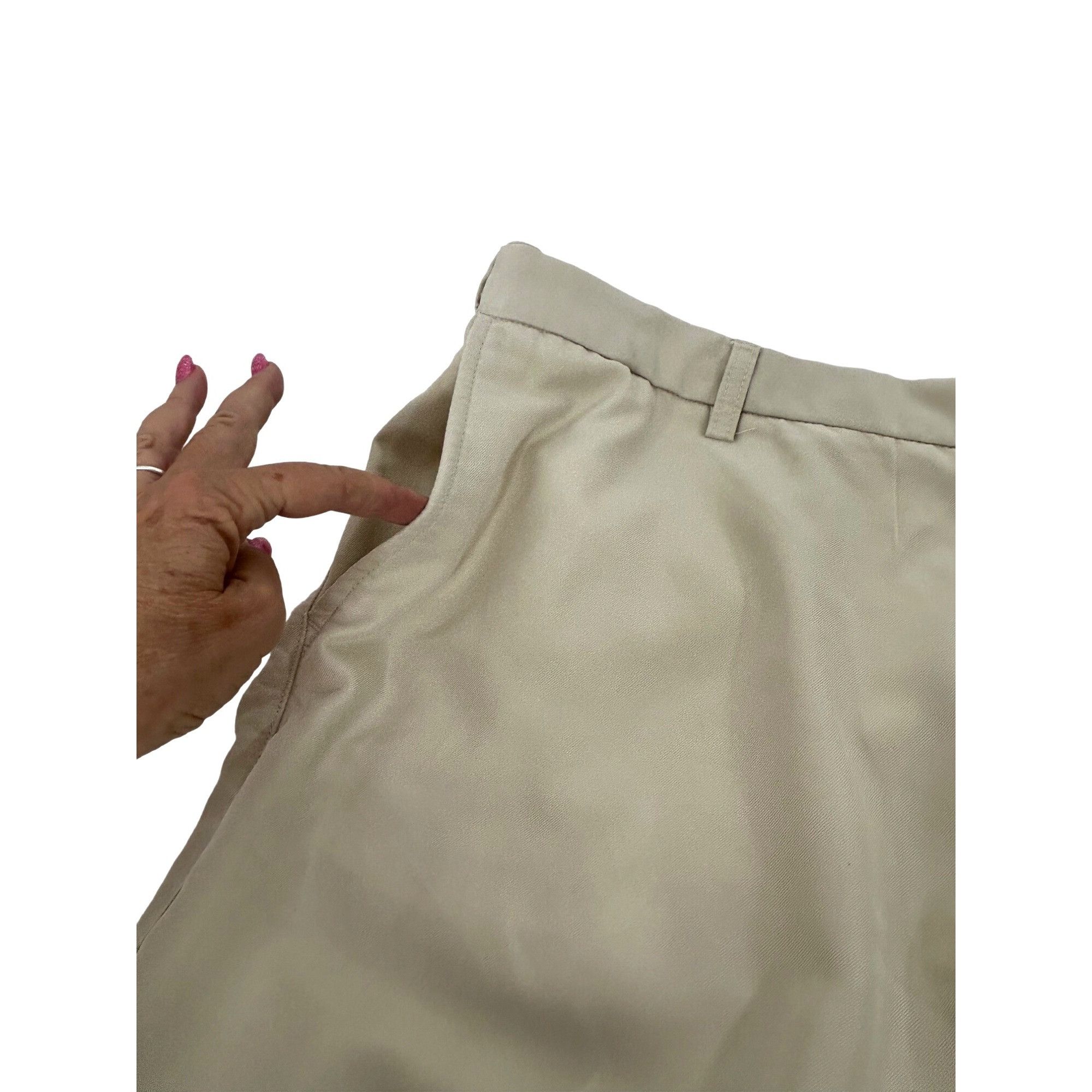 Alfani Alfani Men's Cream Golf Shorts 42 Modal/Polyester Zip Button Size US 42 / EU 58 - 6 Thumbnail