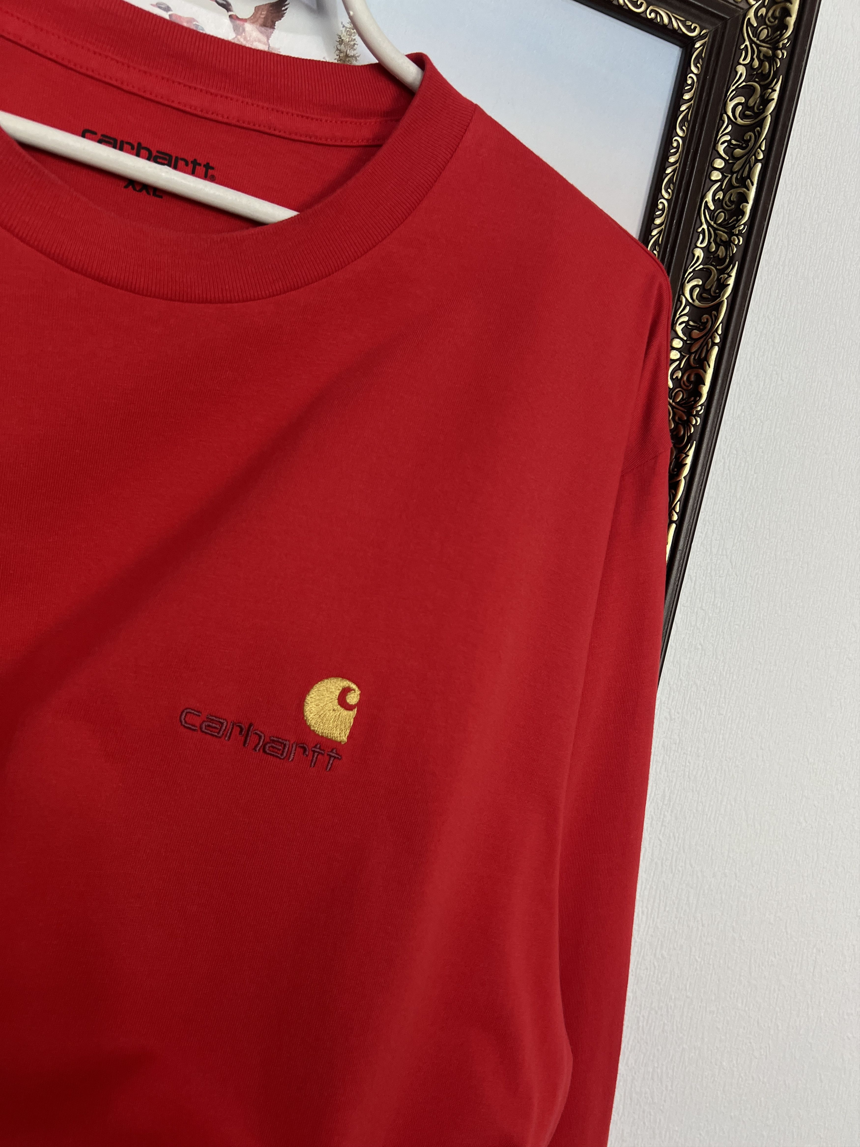 Carhartt WIP Long Sleeve Shirt Jersey Big Logo Spell Out Rare Size US XXL / EU 58 / 5 - 3 Thumbnail