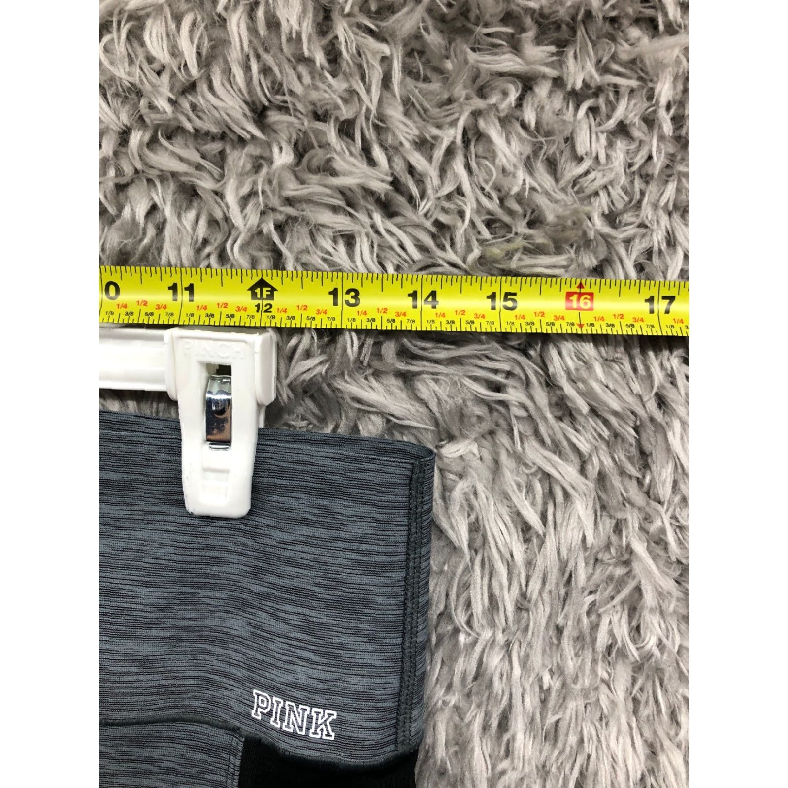 Pinko PINK Leggings Womens M Gray Logo Athletic Yoga Polyester Skinny Inseam 28in Size 32" / US 10 / IT 46 - 3 Thumbnail