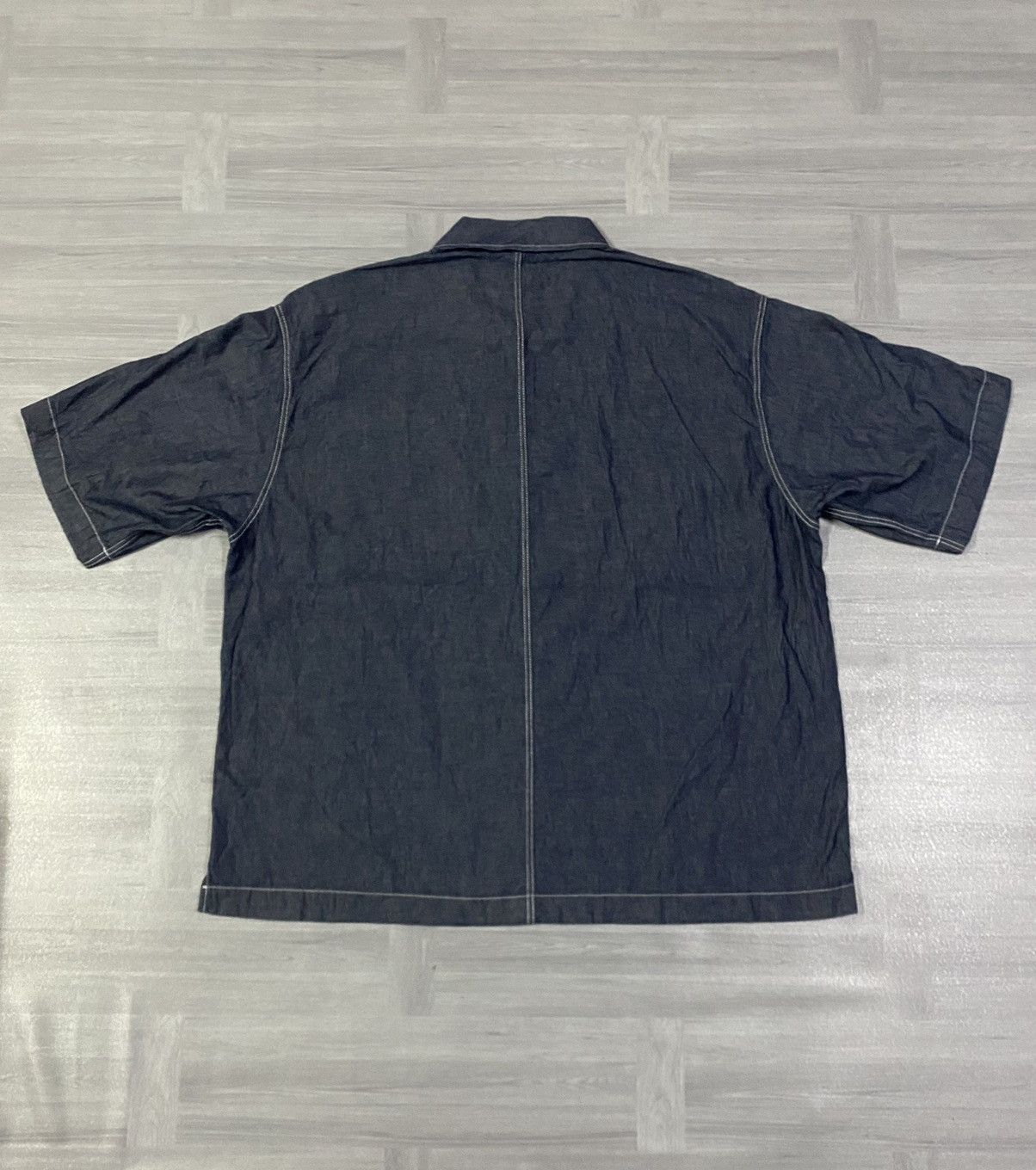GU GU Denim Oversized Work T-Shirt Size US XL / EU 56 / 4 - 10 Thumbnail