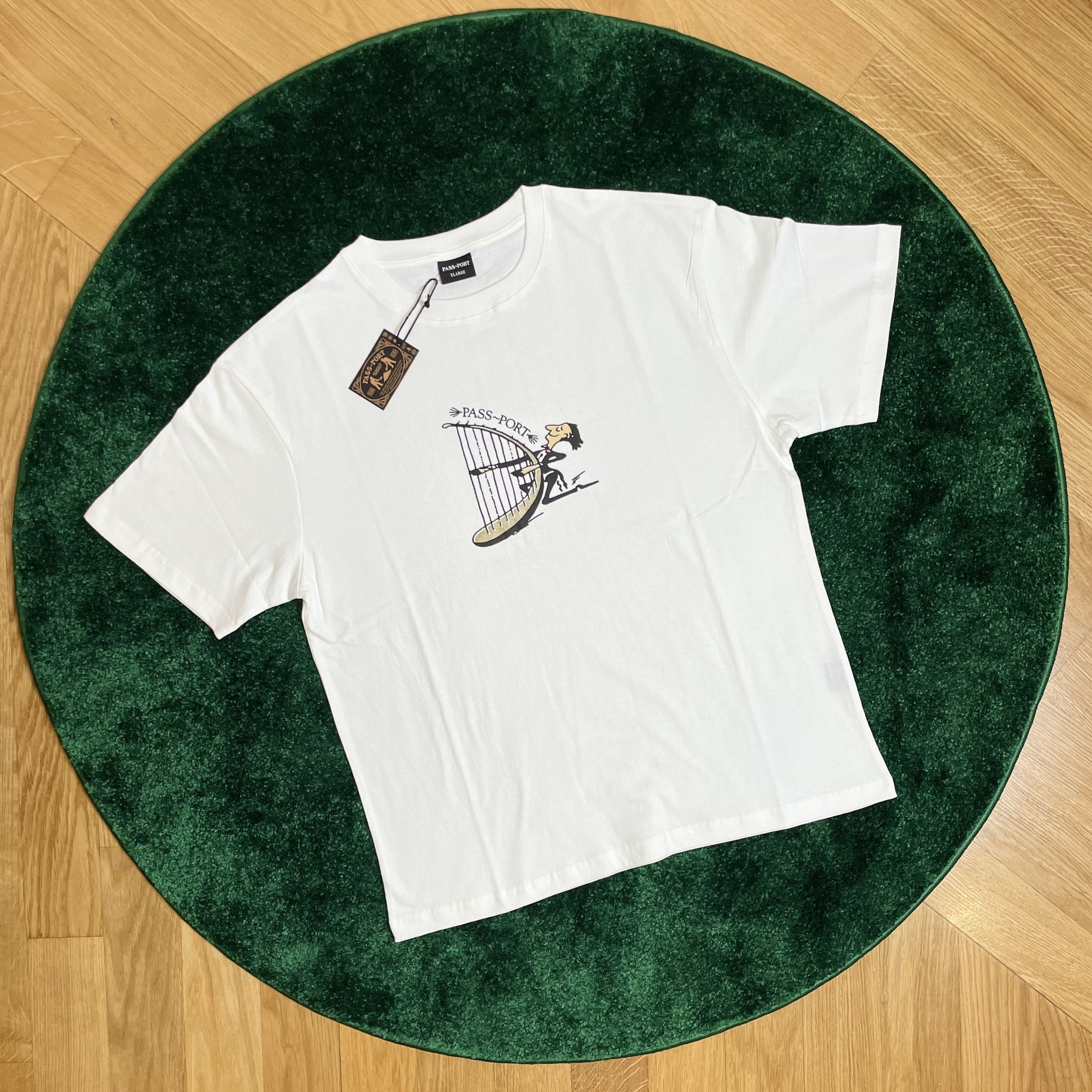 【関税・送料込み】PASS~PORT Front Script Logo T-Shirt Passport Pass~Port Manuscript Tee | Grailed