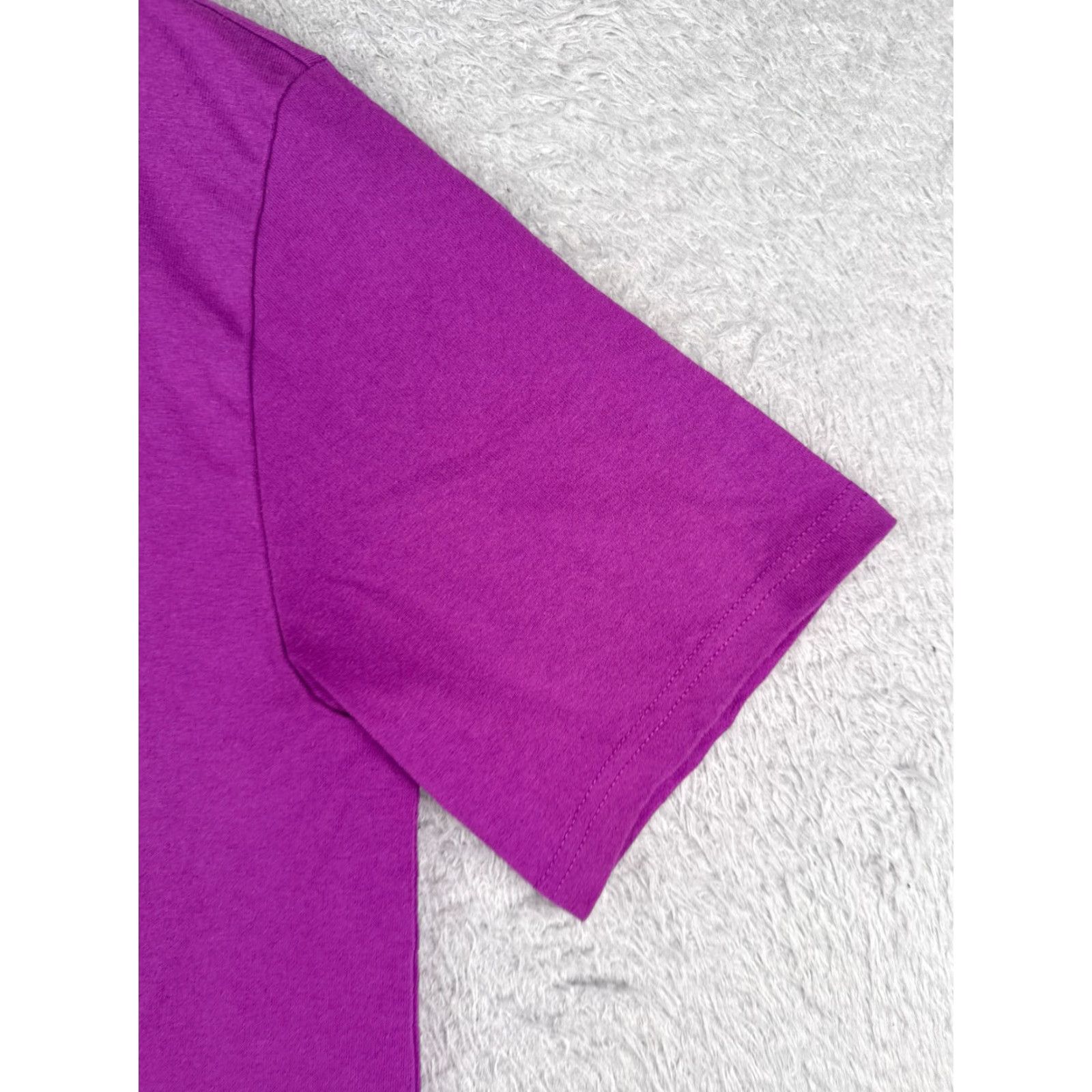 The North Face VINTAGE The North Face Shirt Men M Purple Short Sleeve Crew Neck Cotton Blend Jersey Logo All Seasons Size US M / EU 48-50 / 2 - 2 Thumbnail