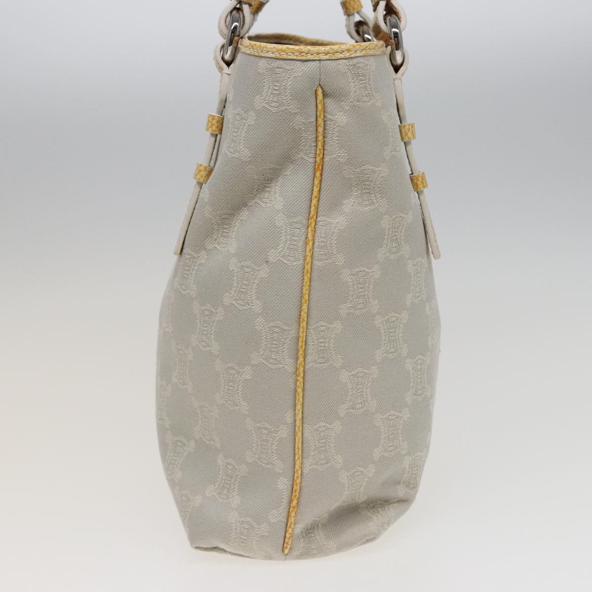 Celine CELINE Macadam Canvas Tote Bag Yellow Light Blue Size ONE SIZE - 5 Thumbnail