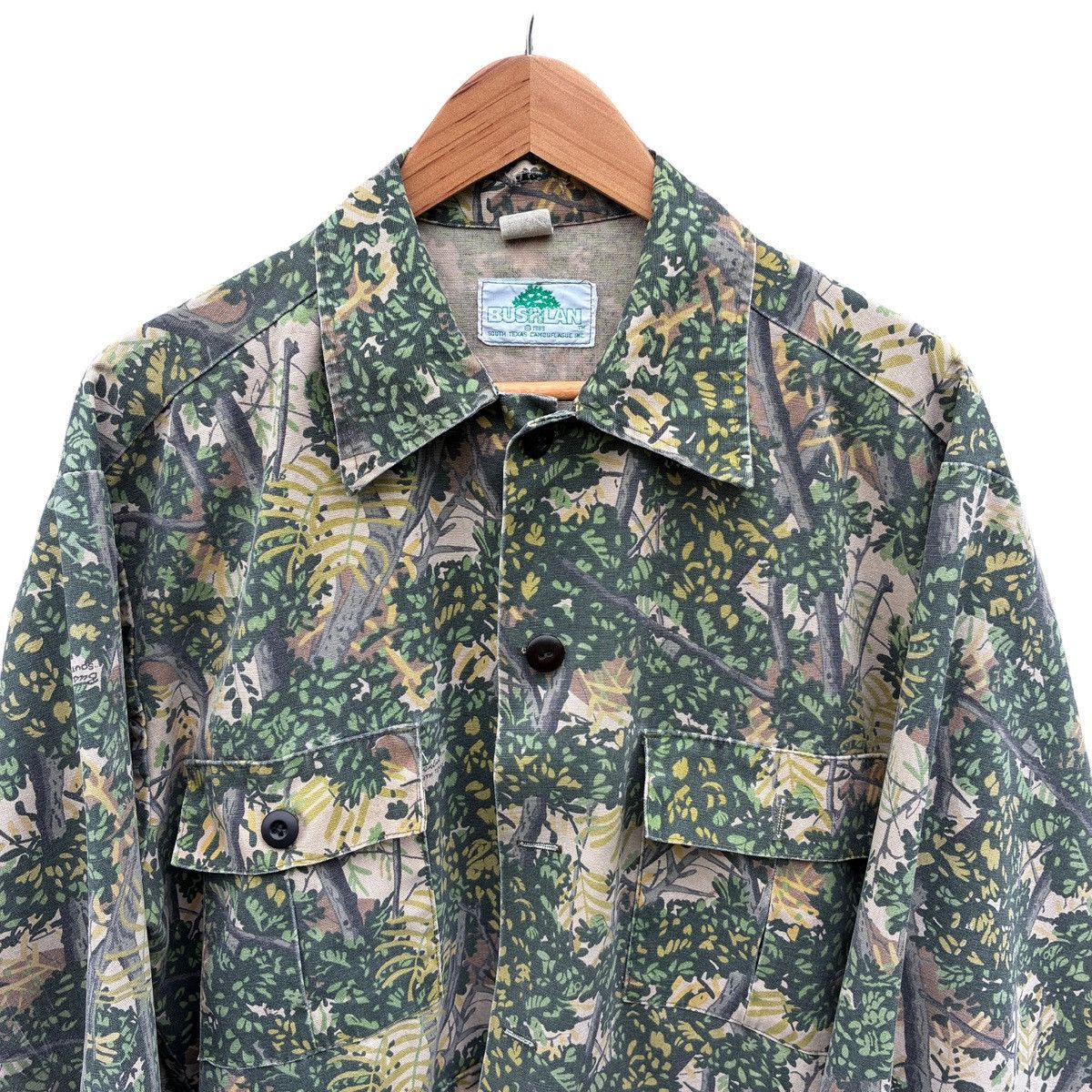 Vintage Bushlan South Texas Camouflage 4-Pocket Hunting Jacket Size US XL / EU 56 / 4 - 3 Thumbnail