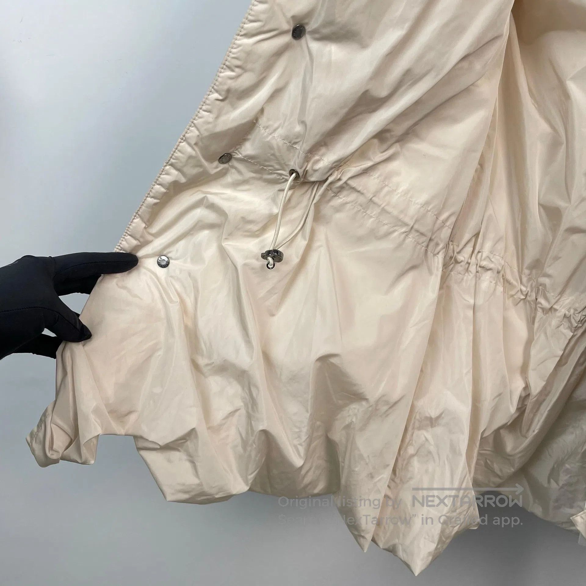 Moncler Moncler Beige Serre skirt style down coat| Size S / US 4 / IT 40 - 3 Thumbnail