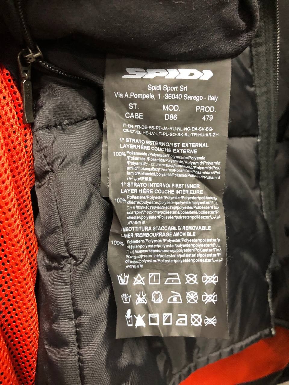 Other Spidi sport motosport collection H2OUT mens jacket XL Size US XL / EU 56 / 4 - 10 Thumbnail