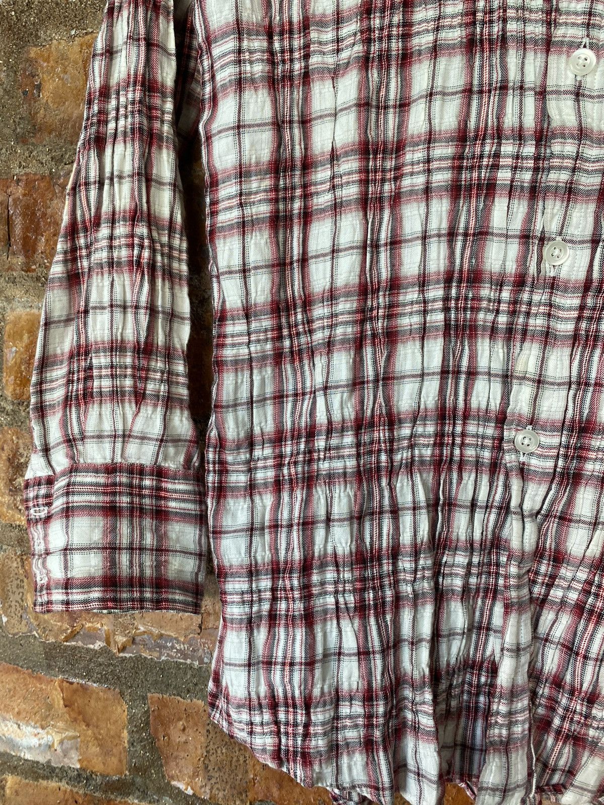 Isamu Katayama Backlash Vtg Edge Rupert wrinkles checked flannel Size US S / EU 44-46 / 1 - 8 Thumbnail
