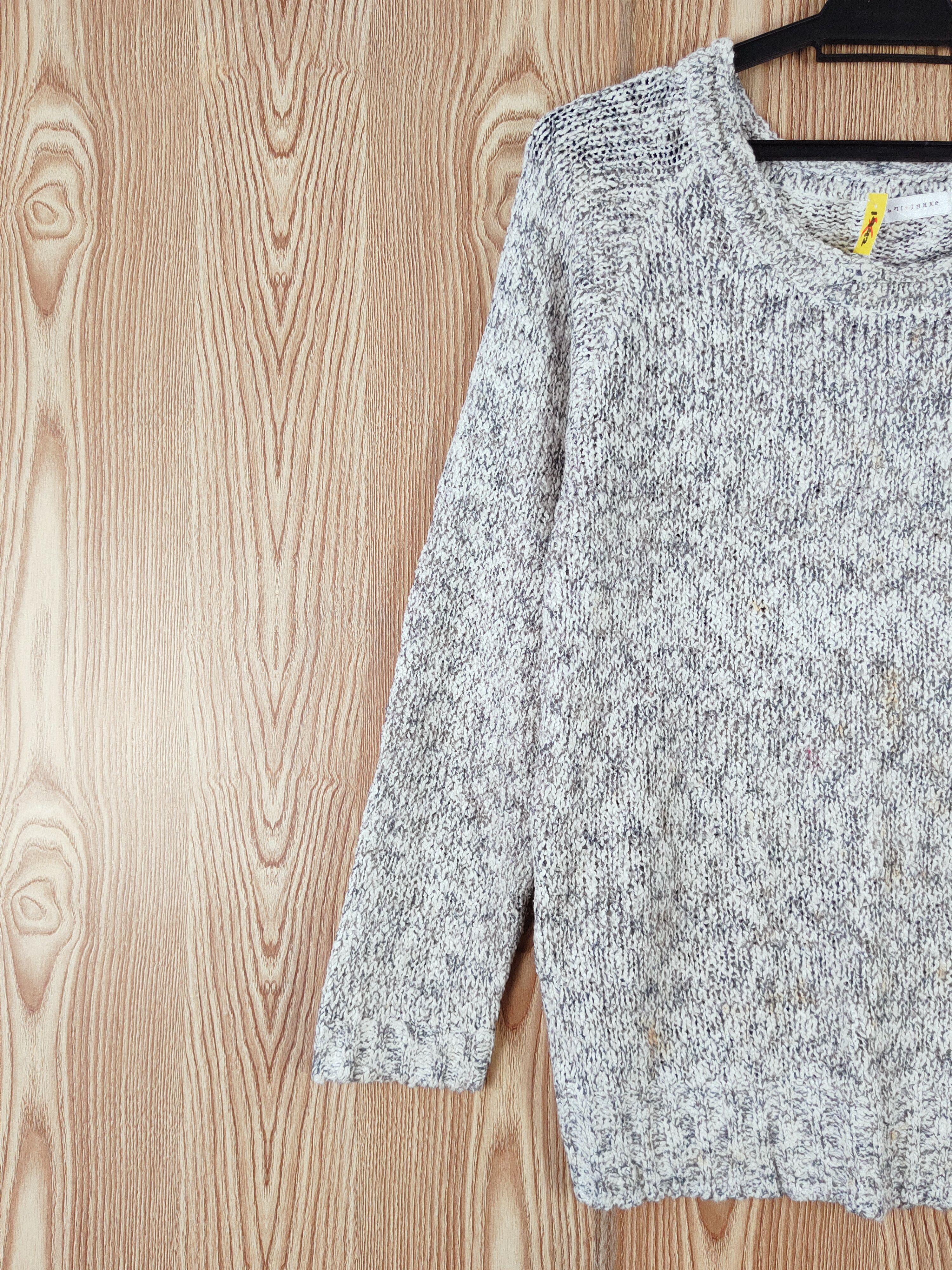 Japanese Brand × Vintage Lai Janne Gray Knitwear Sweatshirts #W753 Size M / US 6-8 / IT 42-44 - 3 Thumbnail