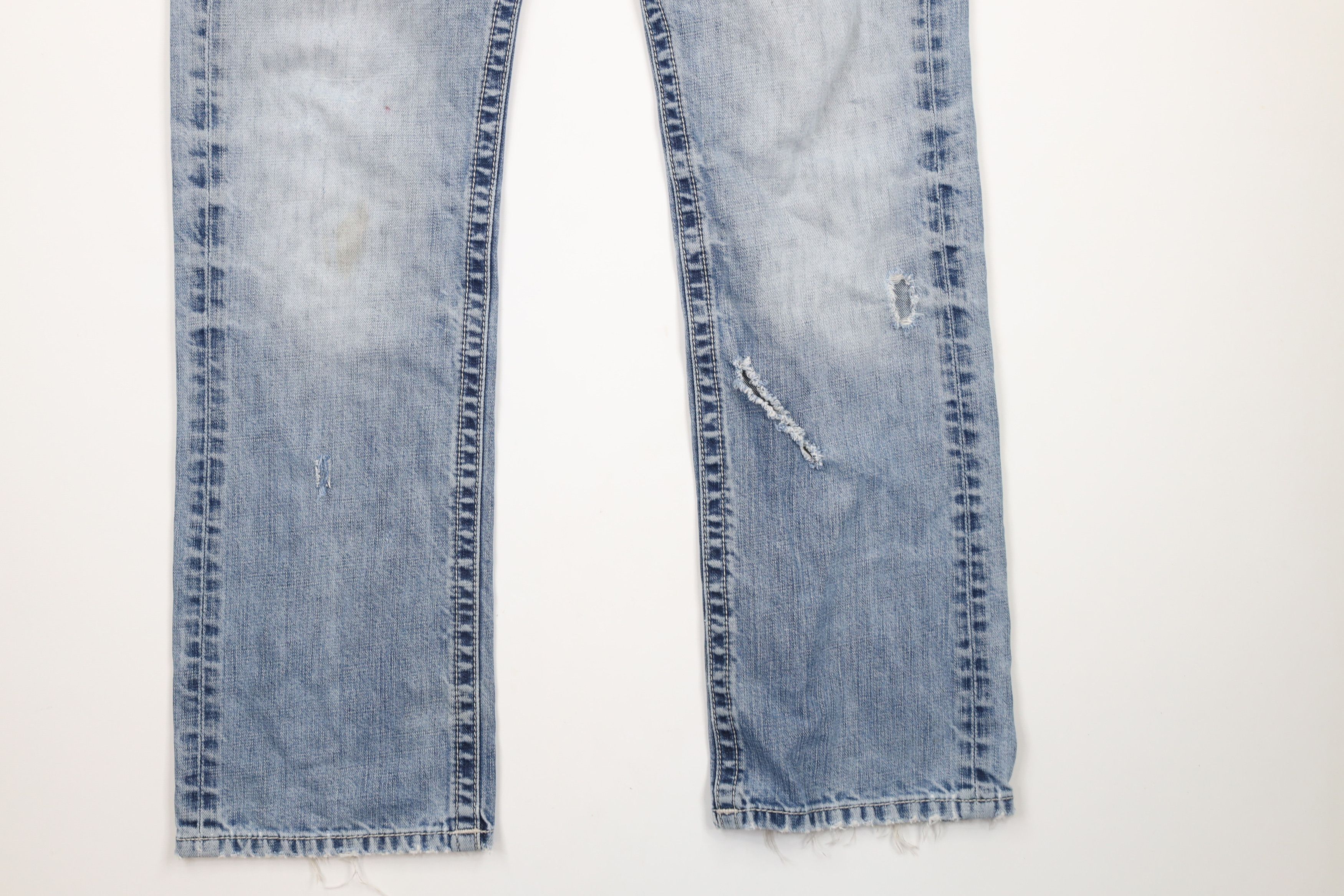 Affliction × Vintage Buckle BKE Affliction Blake Thick Stitch Cross UFC MMA Jeans Size US 32 / EU 48 - 4 Thumbnail