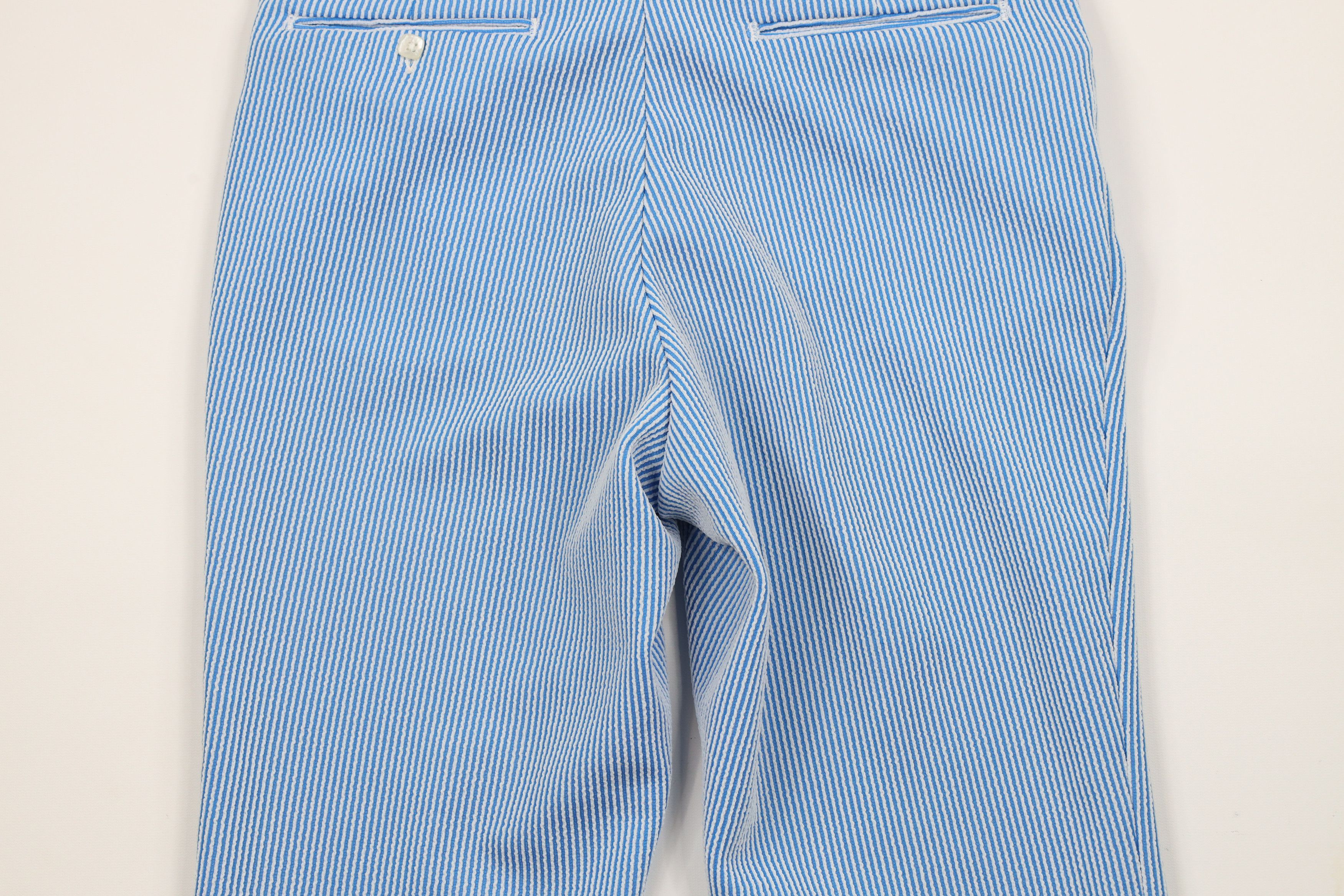 Vintage Vintage 70s Streetwear Knit Bell Bottoms Pants Blue USA Size US 32 / EU 48 - 9 Thumbnail