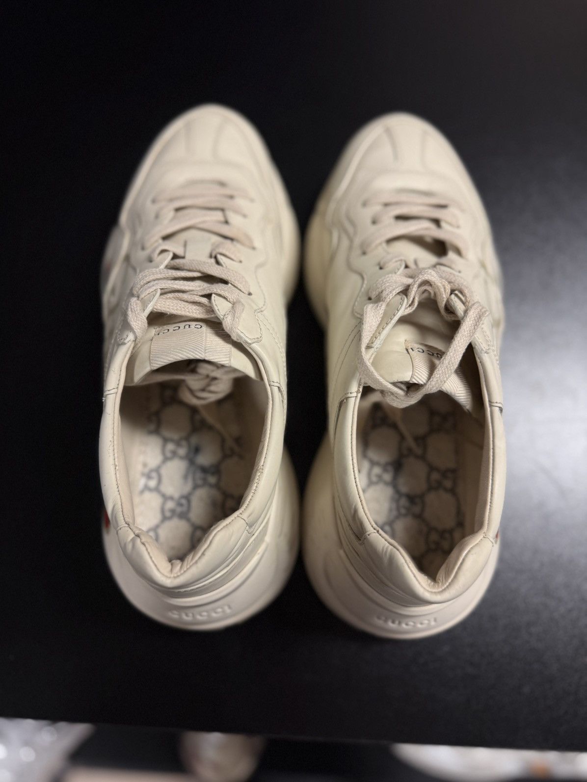 Gucci Gucci Classic Logo Rhyton Sneakers Size 8.5G/9M Size US 8.5 / EU 41-42 - 12 Thumbnail