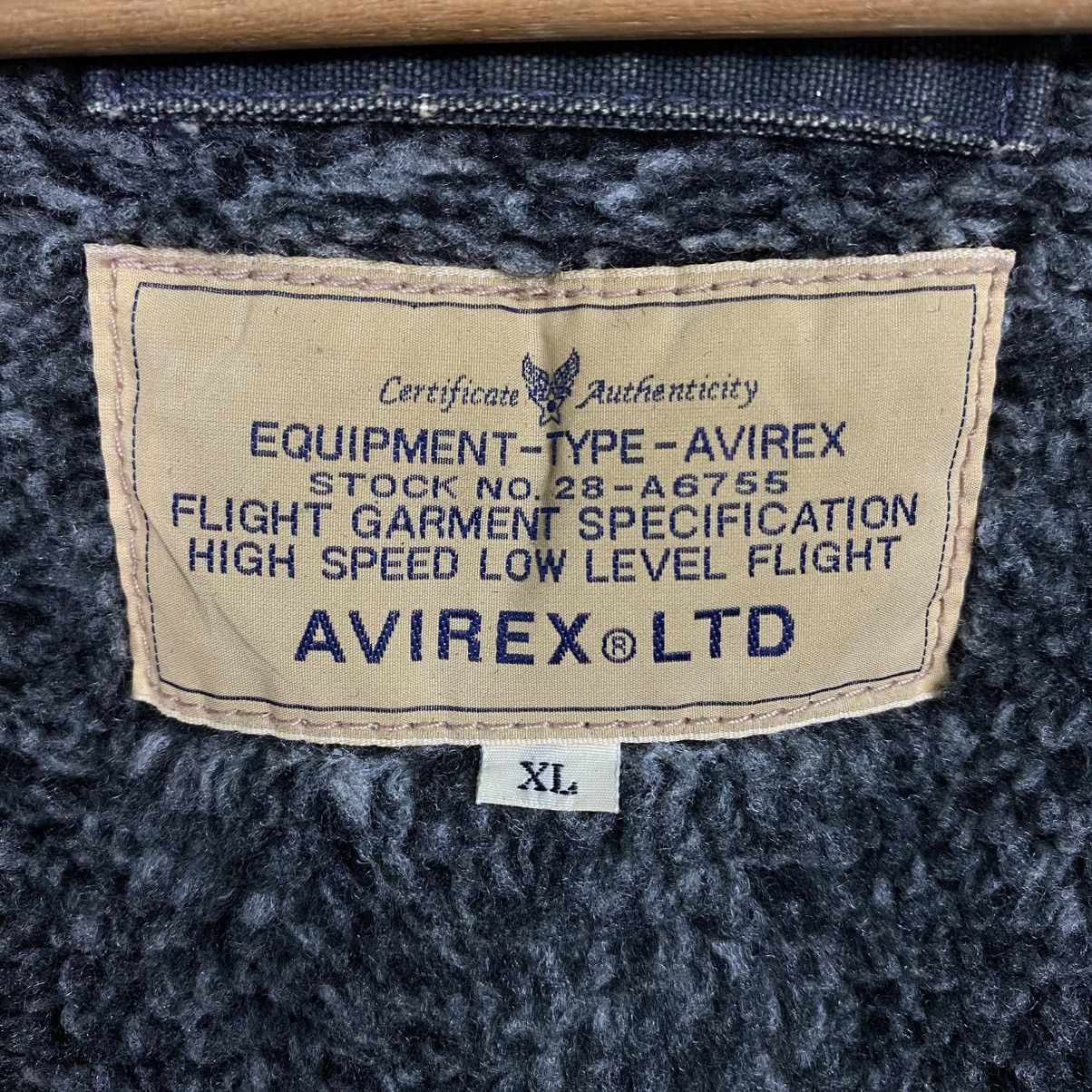 Avirex 🔥VINTAGE BIKER MILITARY JACKET AVIREX BIG LOGO BACKHIT USN Size US XL / EU 56 / 4 - 22 Thumbnail
