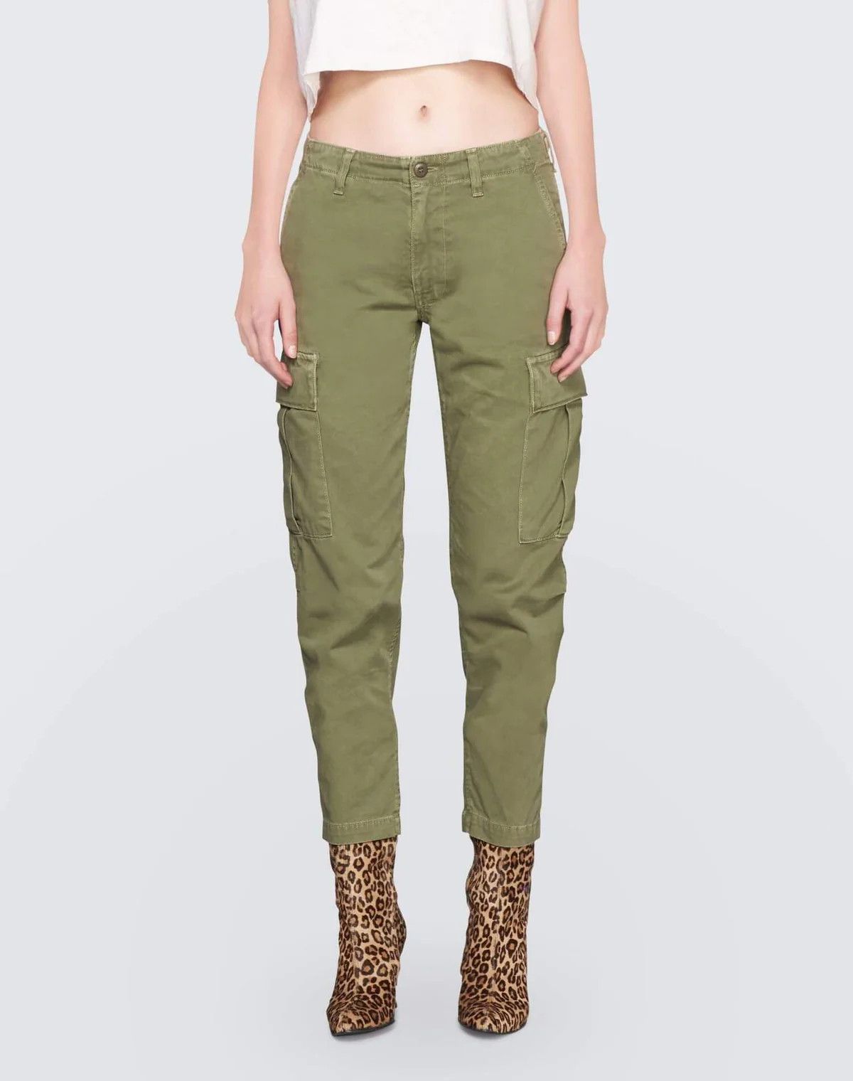 RE/DONE o1mle0524 Cargo Pants in Green Size 30" / US 8 / IT 44 - 2 Thumbnail