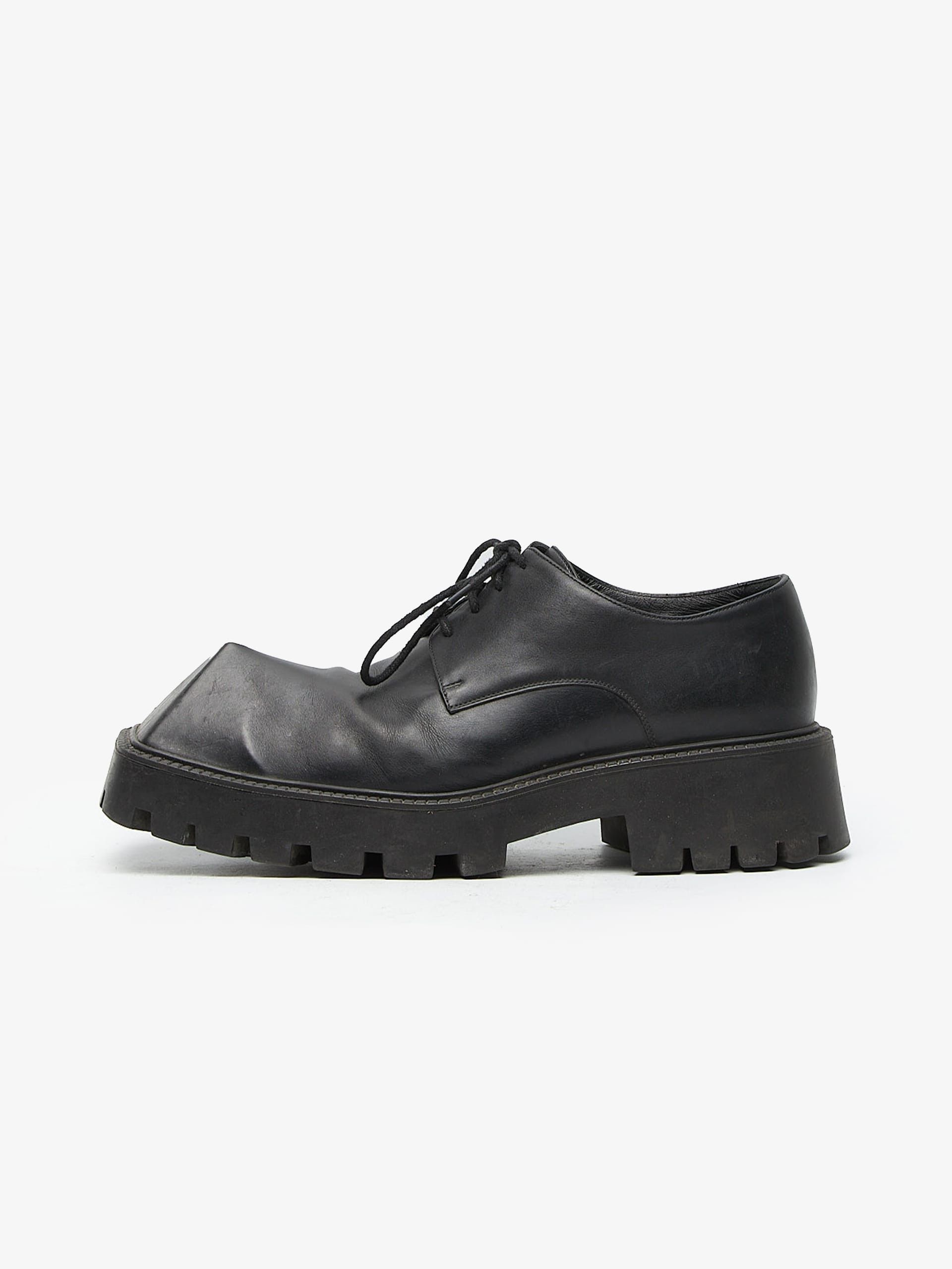 靴 BALENCIAGA RHINO DERBY SHOES 40 Balenciaga Rhino Derby Shoes in Black | LN-CC