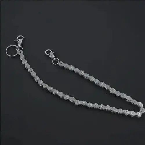 VIBE Punk Rock Unique Metal Minimalist Bicycle Chain Keychains Size ONE SIZE - 4 Thumbnail