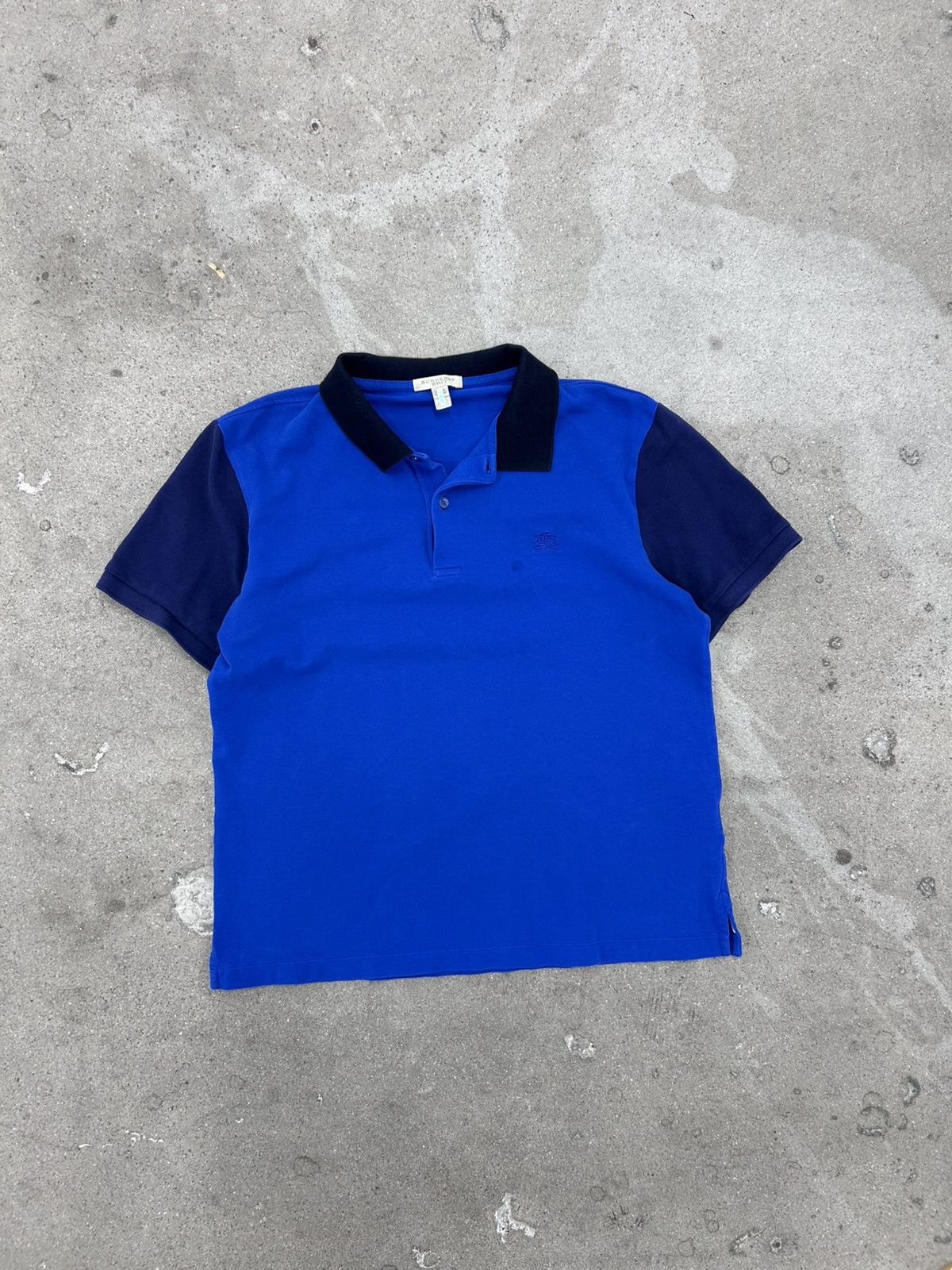 Burberry Burberry Color-Block Polo Shirt with Embroidery Size M / US 6-8 / IT 42-44 - 1 Thumbnail