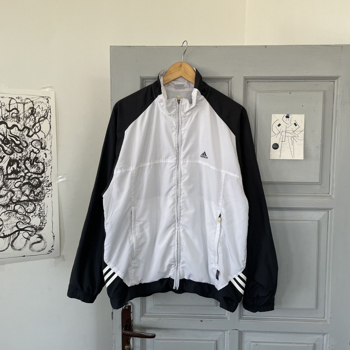Adidas × Vintage Vintage Tracksuit Jacket zip up Adidas three striped Y2k Size US M / EU 48-50 / 2 - 2 Thumbnail
