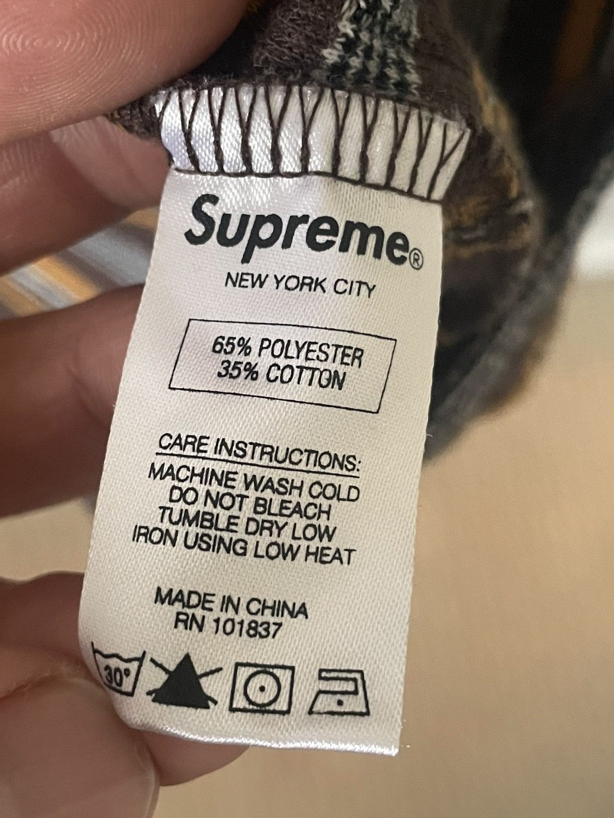Supreme Supreme Raised Stripe Long Sleeve T-Shirt Size US M / EU 48-50 / 2 - 6 Thumbnail