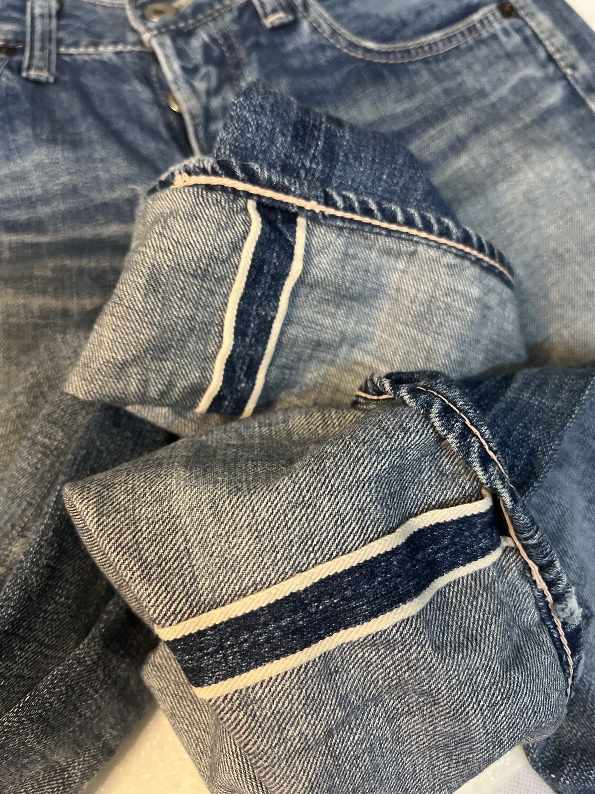 Johnbull John Bull Kojima Selvedge Fly Button Denim Size US 29 - 3 Thumbnail