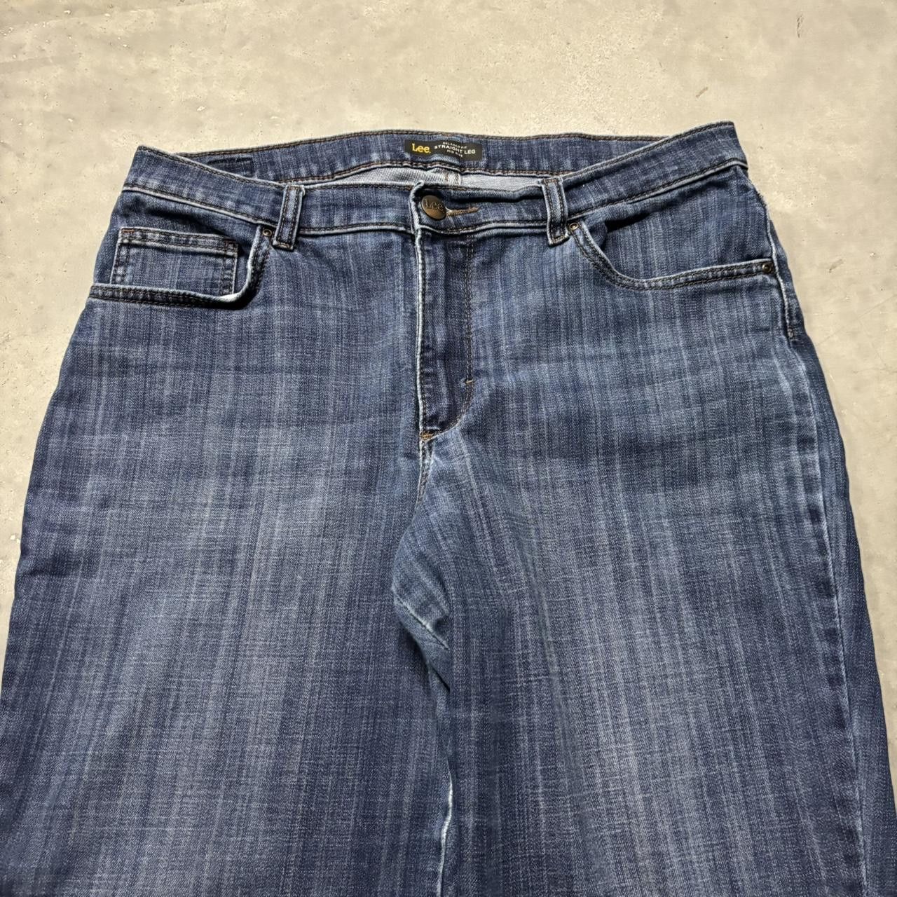 Japanese Brand × Vintage Crazy Vintage Y2K:2000s Grunge Dark Blue Wash Denim Jeans! Size US 33 - 5 Thumbnail