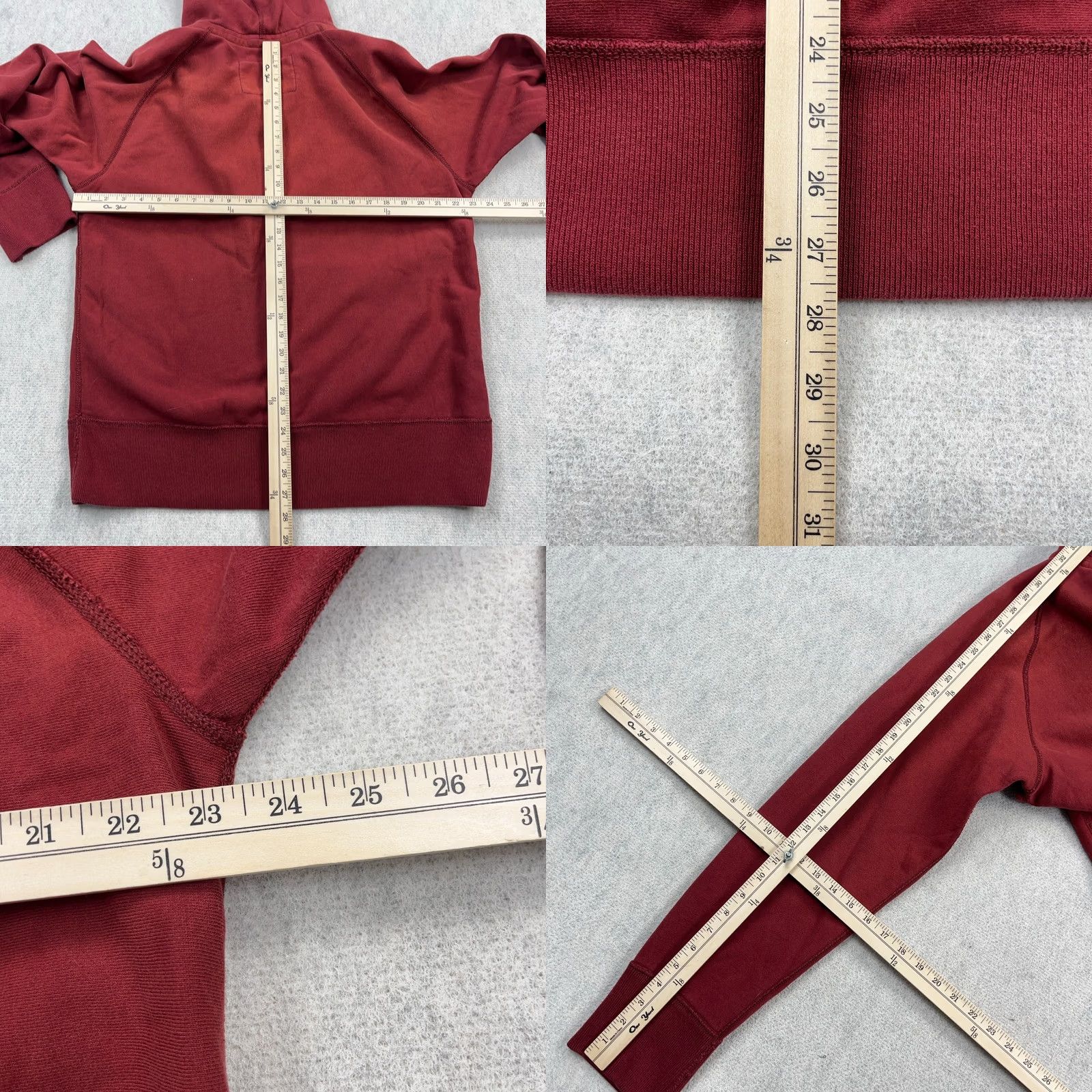 American Eagle Outfitters Vintage American Eagle Hoodie Men's XL Red 1/4 Zip Pullover Fleece Logo Graphic Print Grunge 2000s Modern Warmth Comfort Regular Fit Size US XL / EU 56 / 4 - 8 Thumbnail