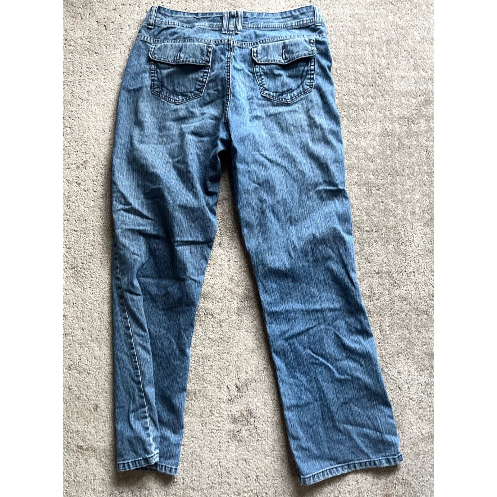 Gloria Vanderbilt Gloria Vanderbilt Jeans Womens Size 12 Blue Straight Leg Amanda Flap Pocket Denim Size 34" / US 12 / IT 48 - 3 Thumbnail