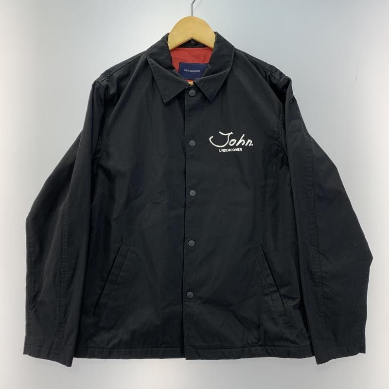 Coach Jacket Back Print Button Cotton Inseam Pocket Black