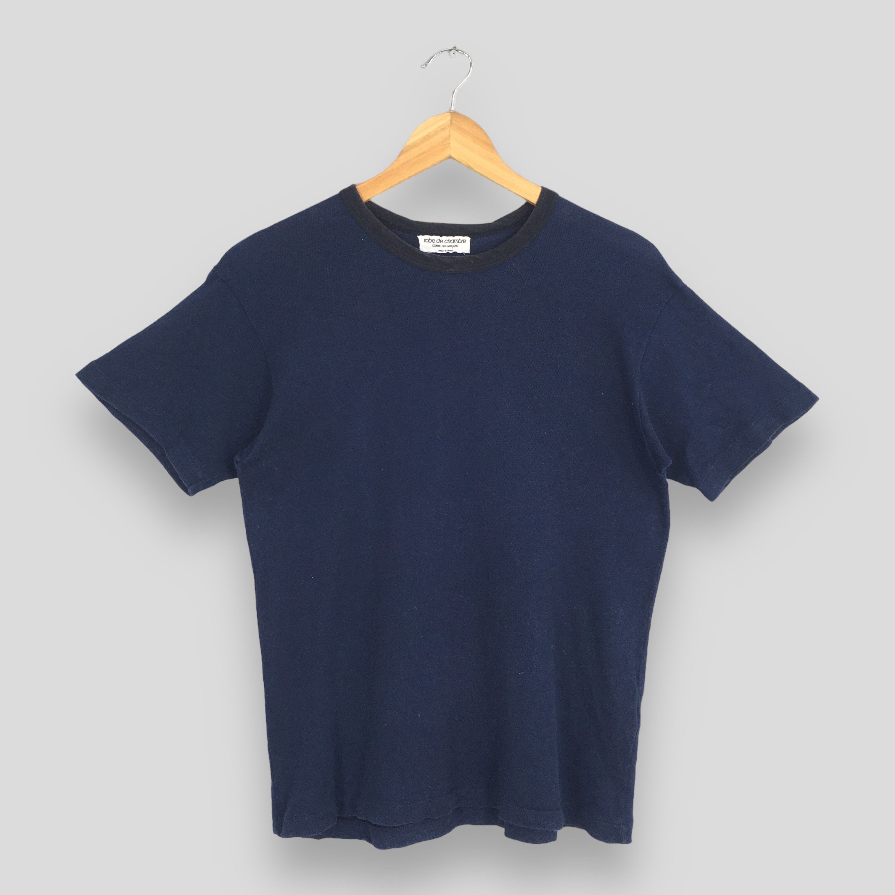 Comme des Garcons Vintage Comme Des Garcons Plain Blue Tshirt Medium Size US M / EU 48-50 / 2 - 1 Thumbnail