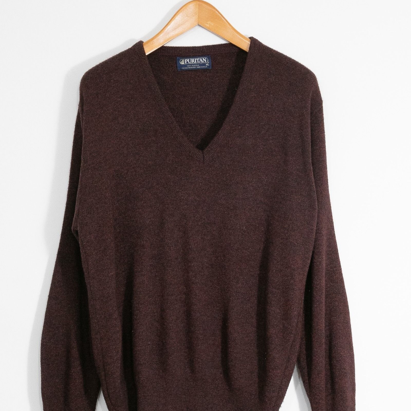 Vintage Vintage Puritan V-Neck Acrylic Sweater Mens XL Preppy Retro Size US XL / EU 56 / 4 - 2 Thumbnail