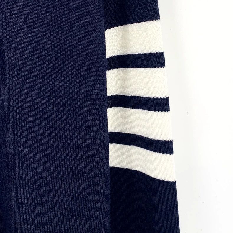 Thom Browne Thom browne Size 38 Dark blue classic four-bar wool round- Size US XS / EU 42 / 0 - 4 Thumbnail