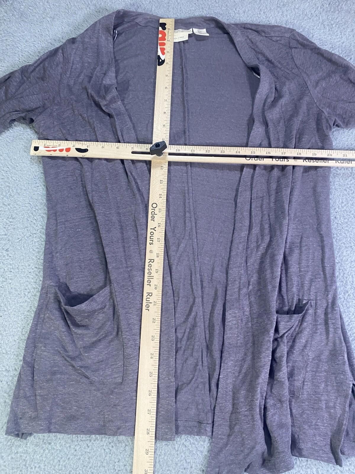 Christian Siriano Christian Soriano 100% Linen Cardigan Women S/P Gray NewYork Size S / US 4 / IT 40 - 3 Thumbnail