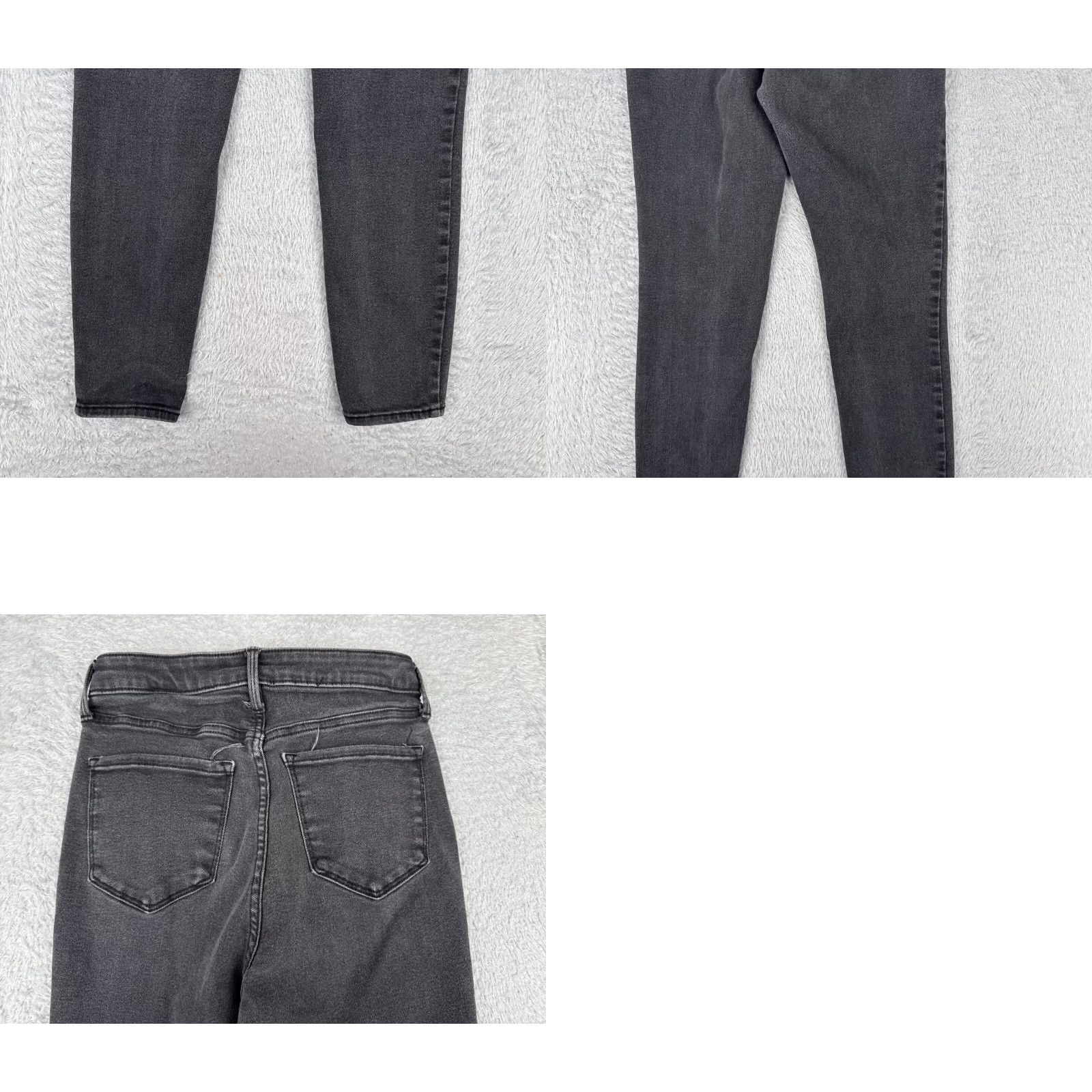 Old Navy VINTAGE Old Navy Jeans Womens 8 Gray Denim Super Skinny Rockstar Extra High Rise 26x26 Size 30" / US 8 / IT 44 - 10 Thumbnail