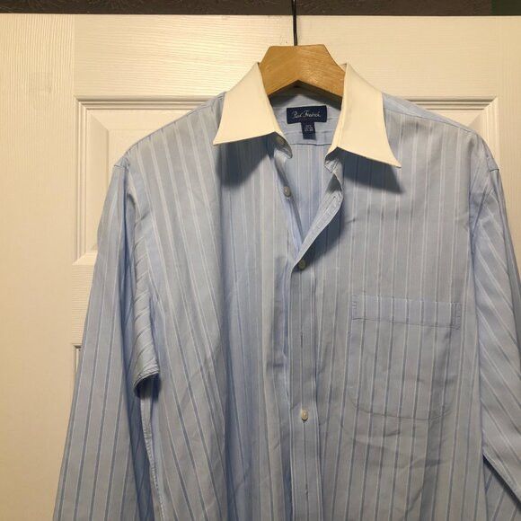 Paul Fredrick Paul Fredrick men's cotton dress shirt w/French cuffs 17-35 Size US XL / EU 56 / 4 - 2 Thumbnail