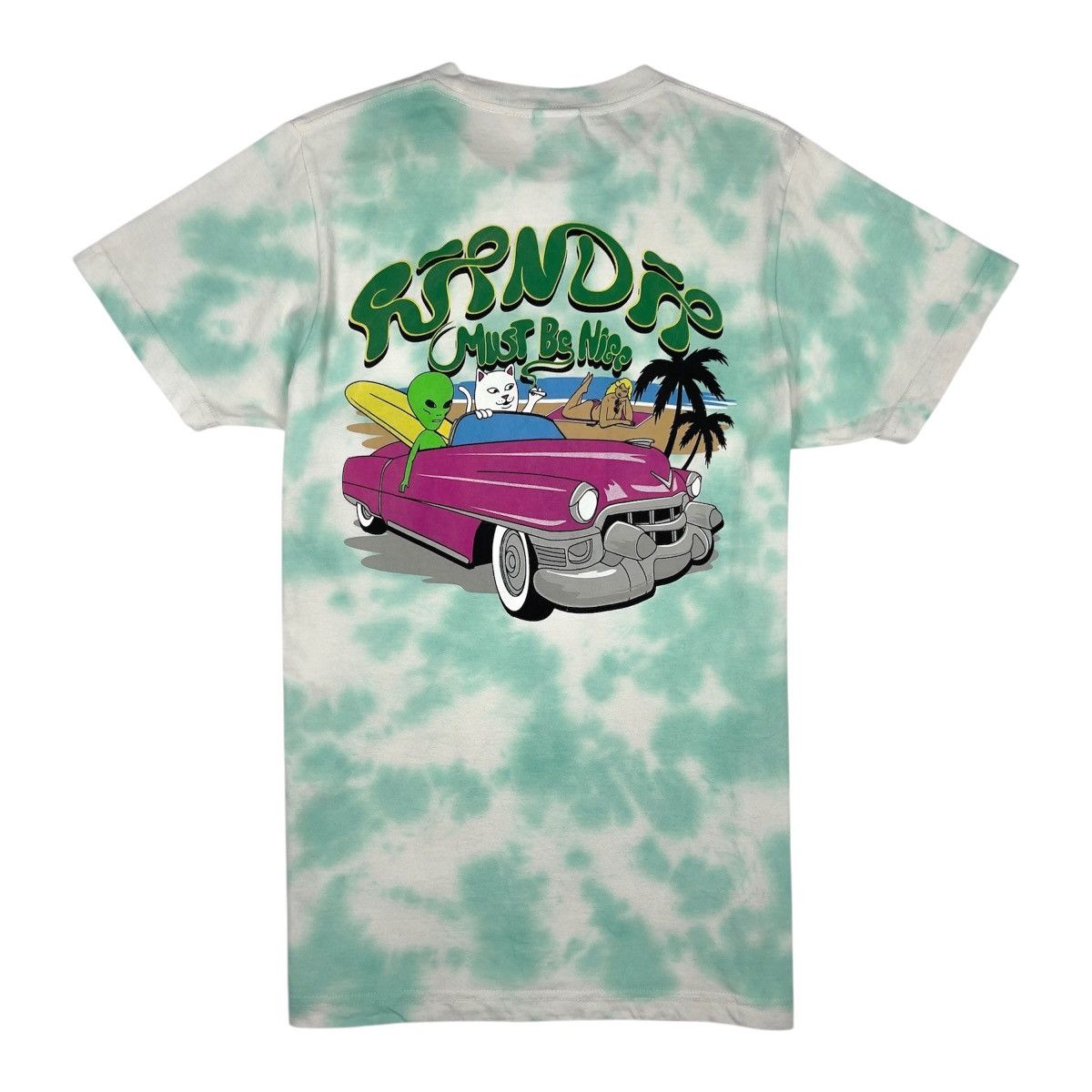 RIPNDIP RIPNDIP Nermrider Beach T-Shirt - Mint Cloud Wash Size US S / EU 44-46 / 1 - 3 Thumbnail