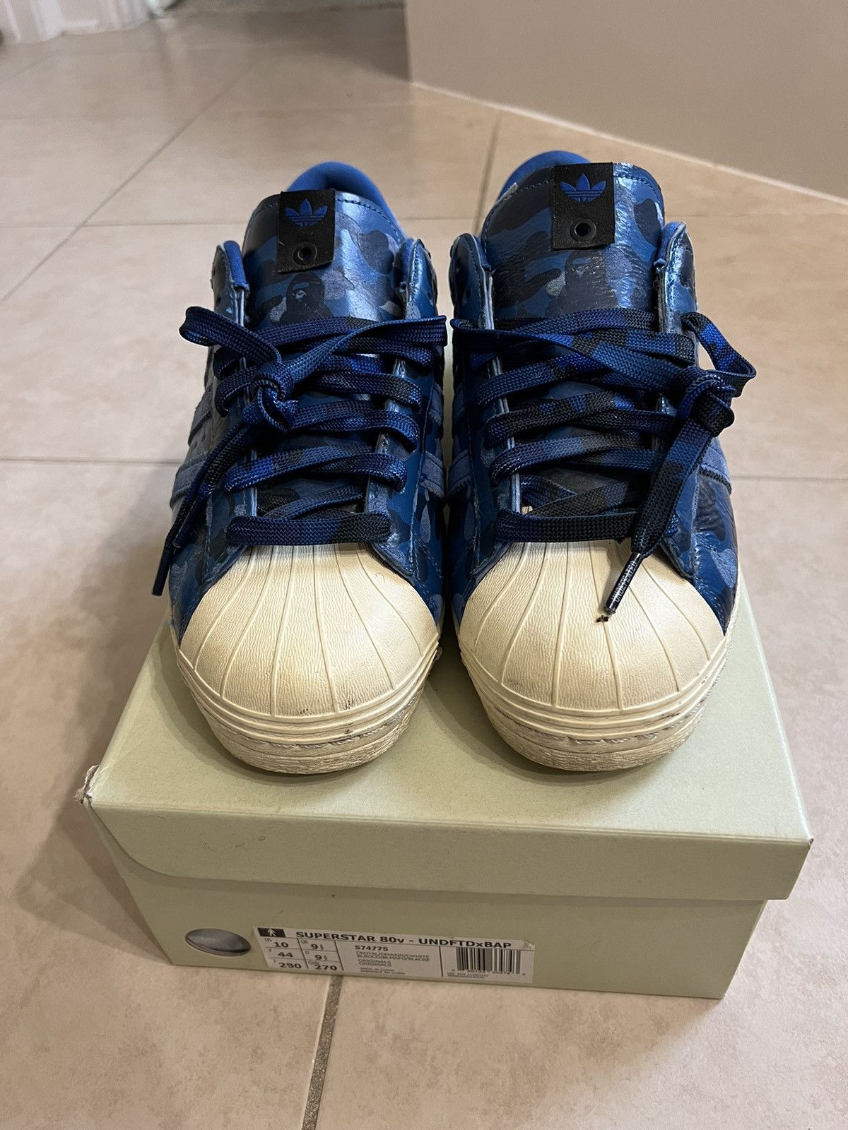 Adidas Bape Undefeated Bape x Undefeated x Adidas 80s Blue Camo Grailed