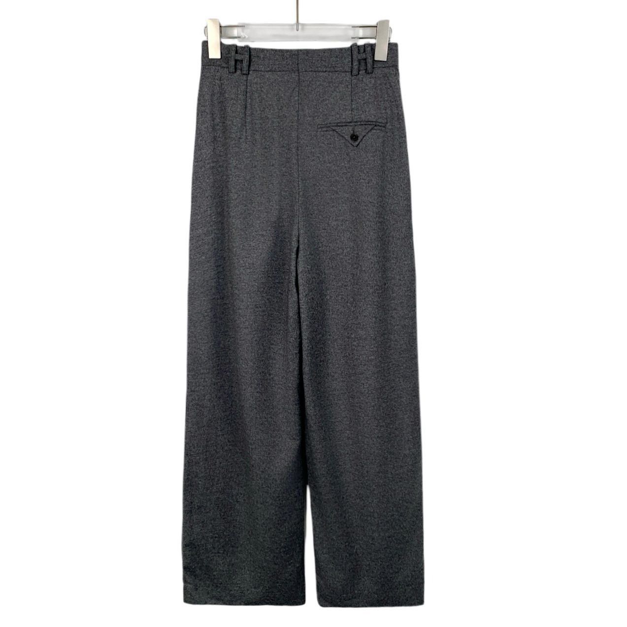 Hermes Hermès Womens Dark Grey Wool & Cashmere Blend Straight-Leg P Size 36" / US 14 / IT 50 - 6 Thumbnail