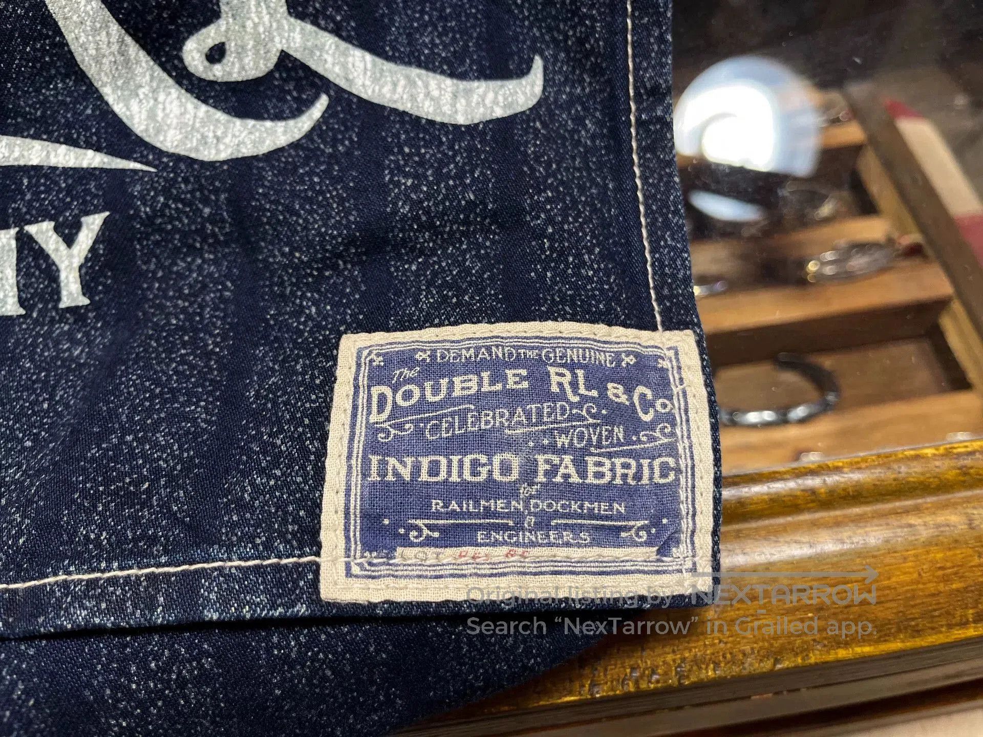 RRL Ralph Lauren RRL Indigo Dyed Motorcycle Bag. Size ONE SIZE - 3 Thumbnail