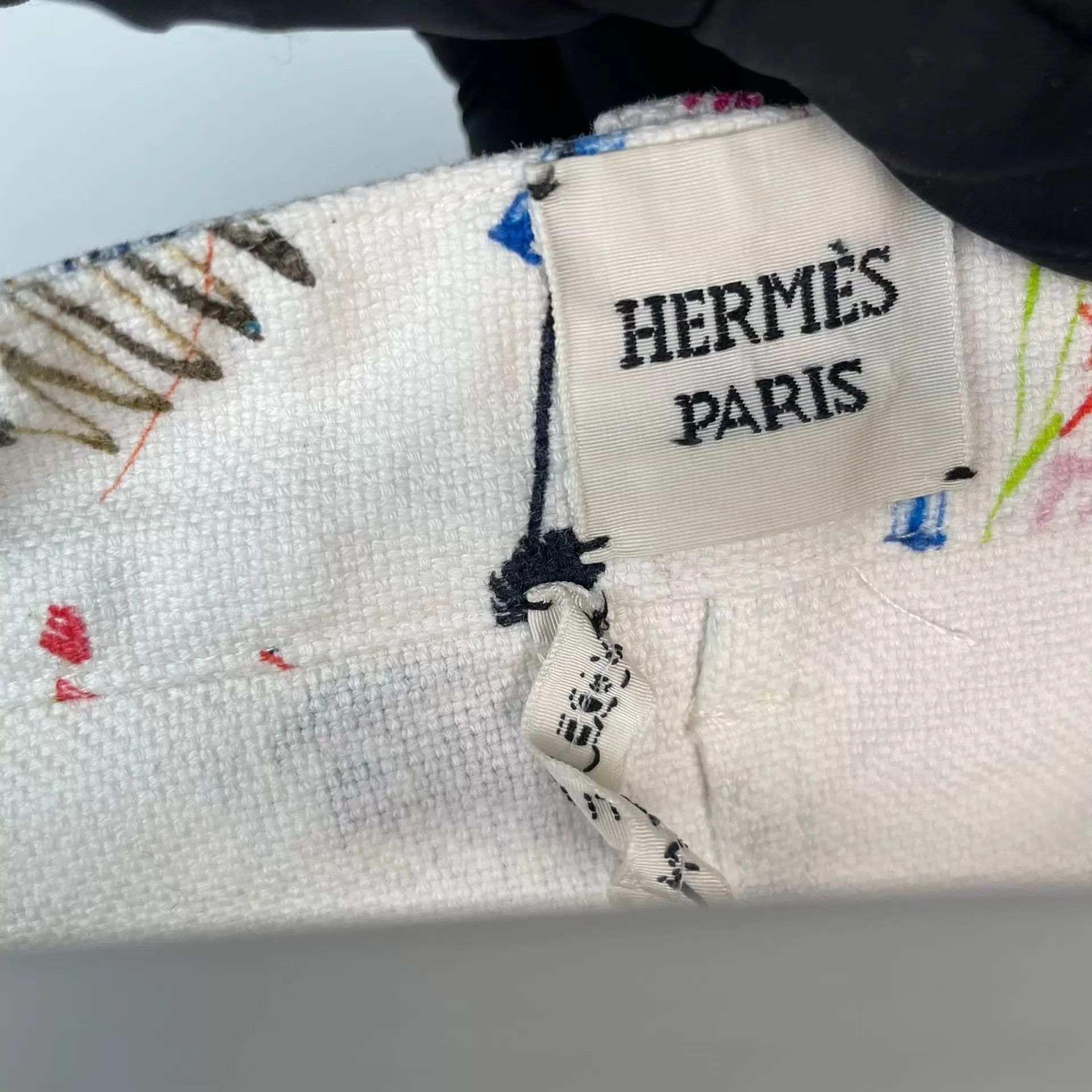 Hermes Hermès Denim Printed Shorts 36 Size 26" / US 2 / IT 38 - 6 Thumbnail