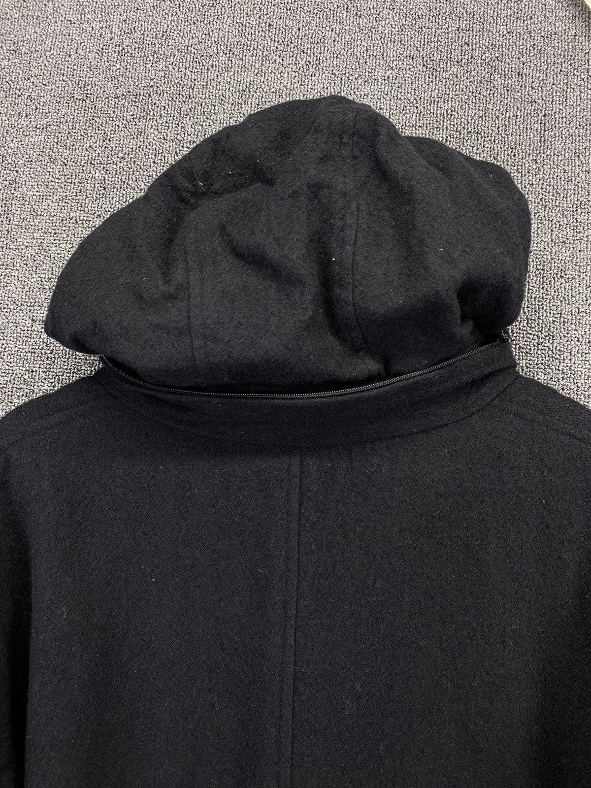 Issey Miyake Vintage Issey Miyake Plantation Black Wool Hodded Jacket Size M / US 6-8 / IT 42-44 - 12 Thumbnail