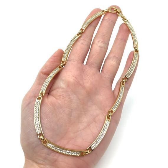Dior Vintage Dior Rhinestone Necklace Size ONE SIZE - 2 Thumbnail