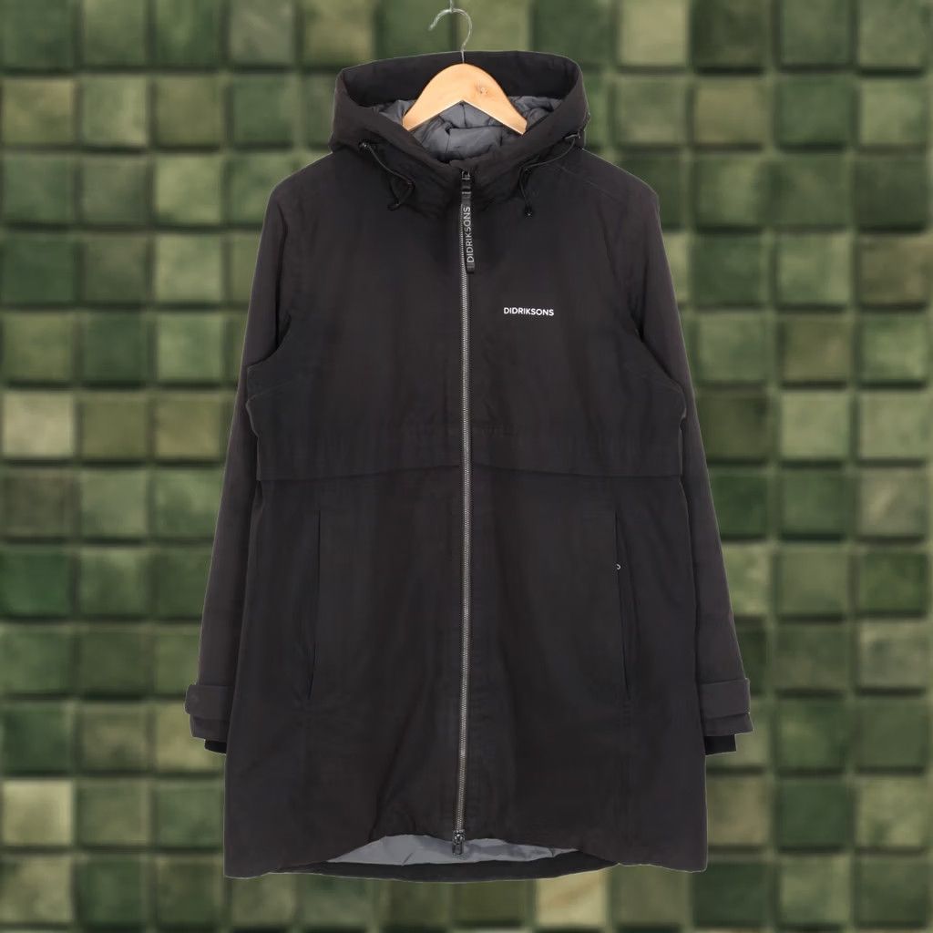 Vintage Didriksons Jacket Womens 42 Black HELLE Parka Women Size Waterproof MJ6174 Size M / US 6-8 / IT 42-44 - 1 Thumbnail