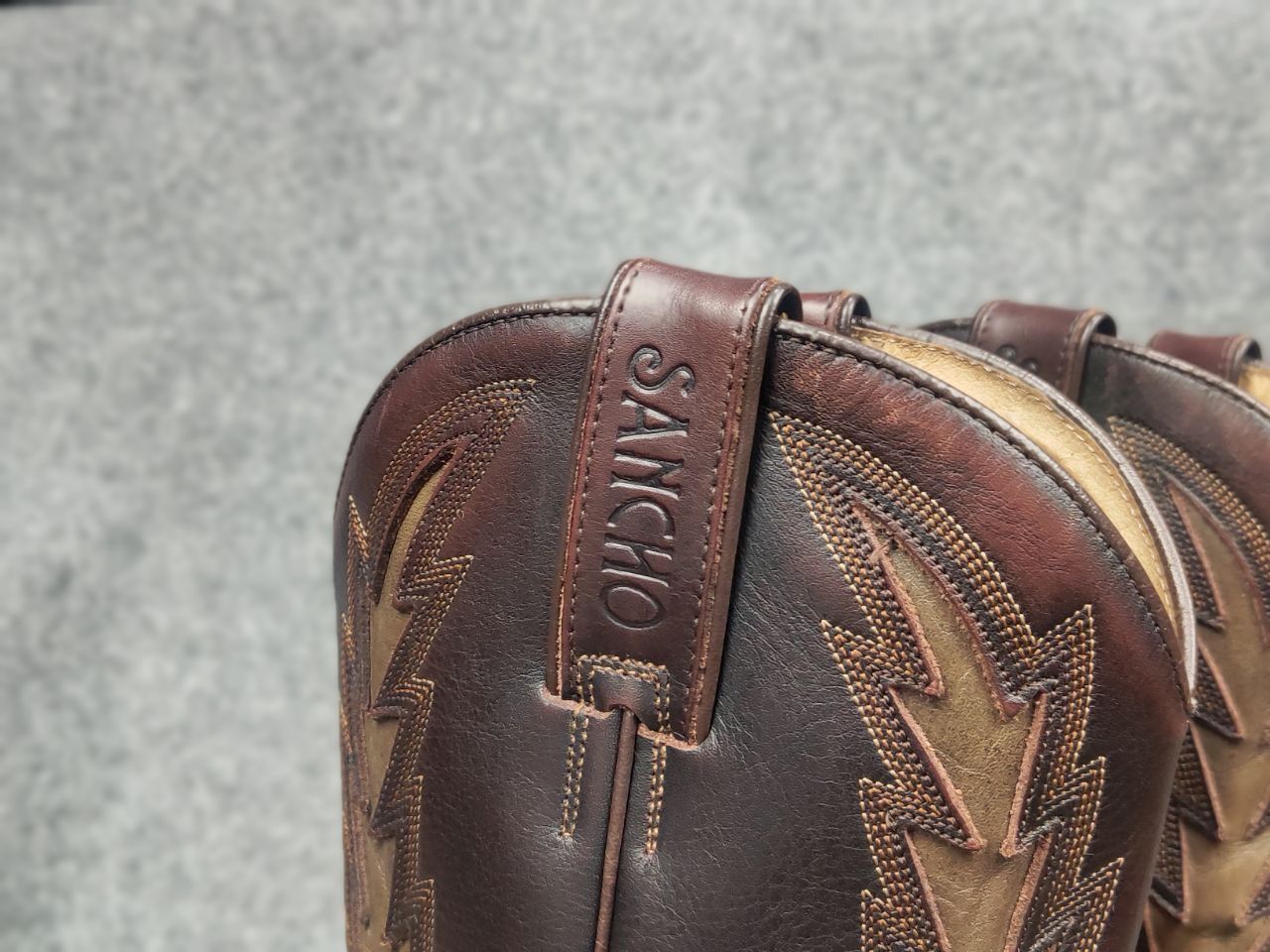 Sancho Boots Vintage Sancho Boots Leather embroidered Western Cowboy Size US 7.5 / EU 40-41 - 13 Thumbnail