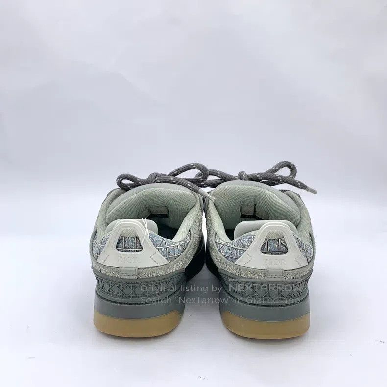 Dior Dior Gray logo logo round toe lace-on thick-soled casual s Size US 8.5 / IT 38.5 - 4 Thumbnail
