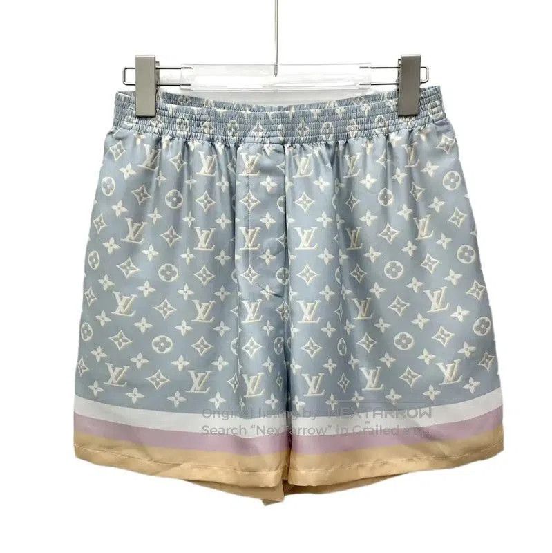 Other Louis Vuitton Light Blue Silk Women's Shorts . Size 22" - 1 Thumbnail