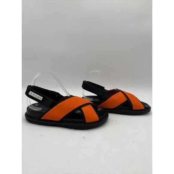 Marni o1y0225 Logo Sandals in Orange/Black Size US 11 / EU 44 - 5 Thumbnail