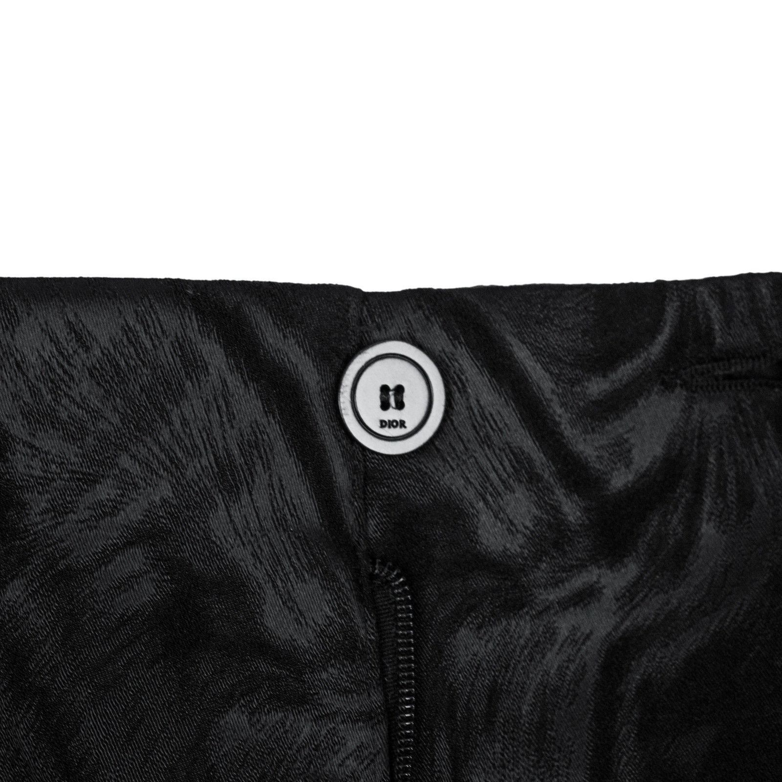 Dior Dior Black Textured Tailored Logo Button Trousers Pants Size 32" / US 10 / IT 46 - 6 Thumbnail