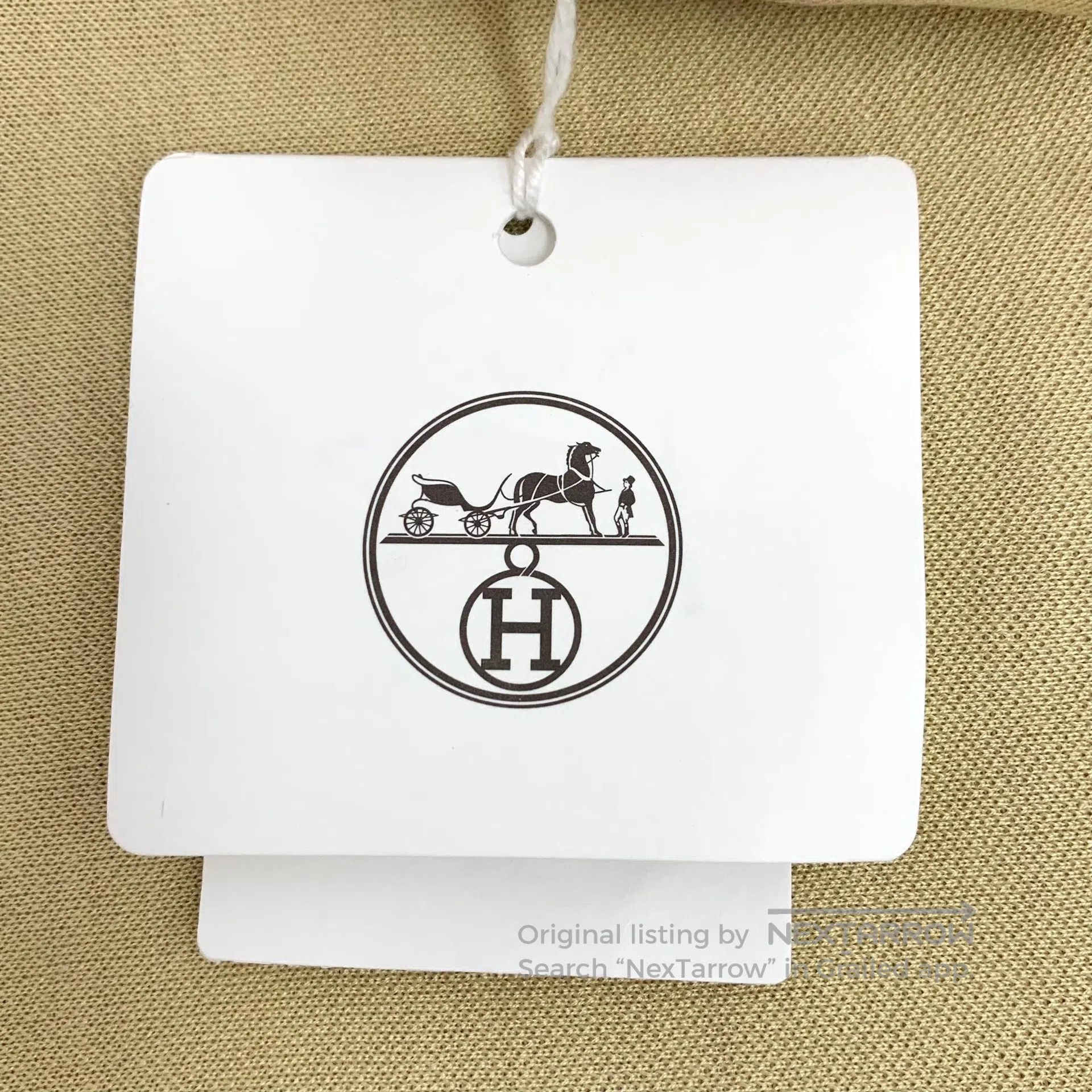 Hermes Hermes Yellow Buckle Embroidered Mulberry Silk Short Sleev Size XXS / US 00 / IT 34 - 6 Thumbnail