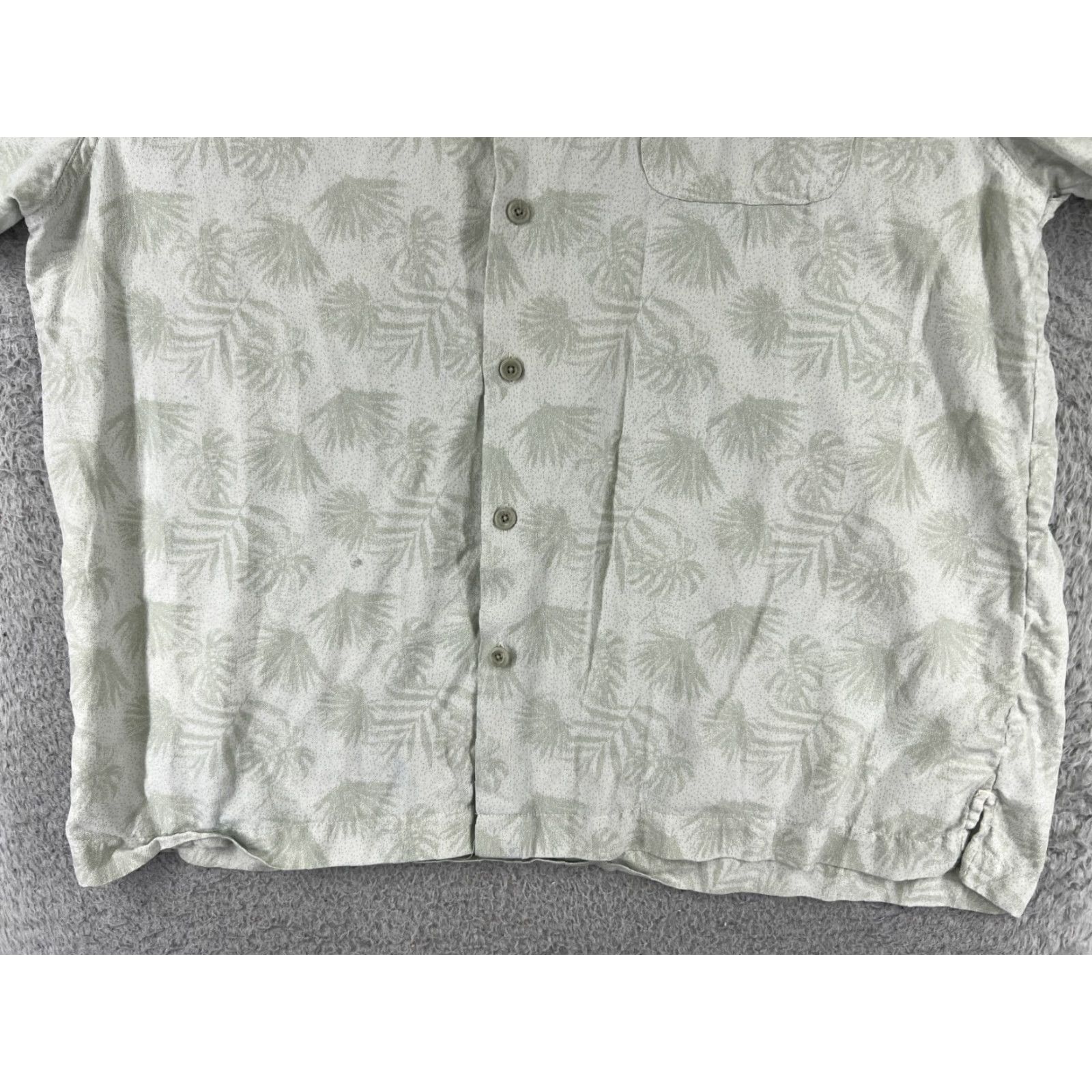 Nat Nast Nat Nast Shirt Nat Nast Luxury Originals Button-Up Adult Large Green Palm Leaf Silk Blend Casual Shirt Size US L / EU 52-54 / 3 - 5 Thumbnail